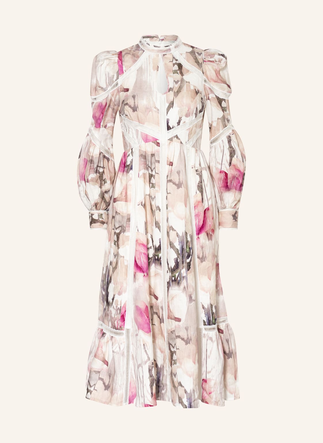 Image of Ted Baker Leinenkleid Freisya beige