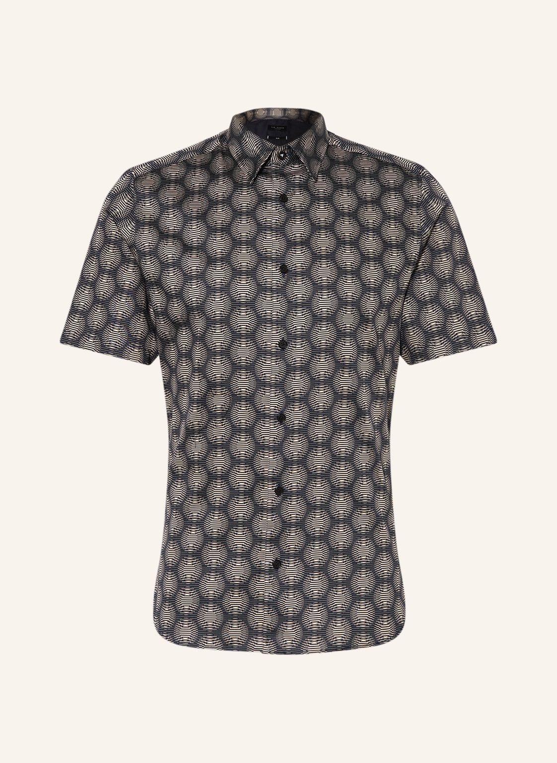 Image of Ted Baker Kurzarm-Hemd Pearsho Slim Fit blau