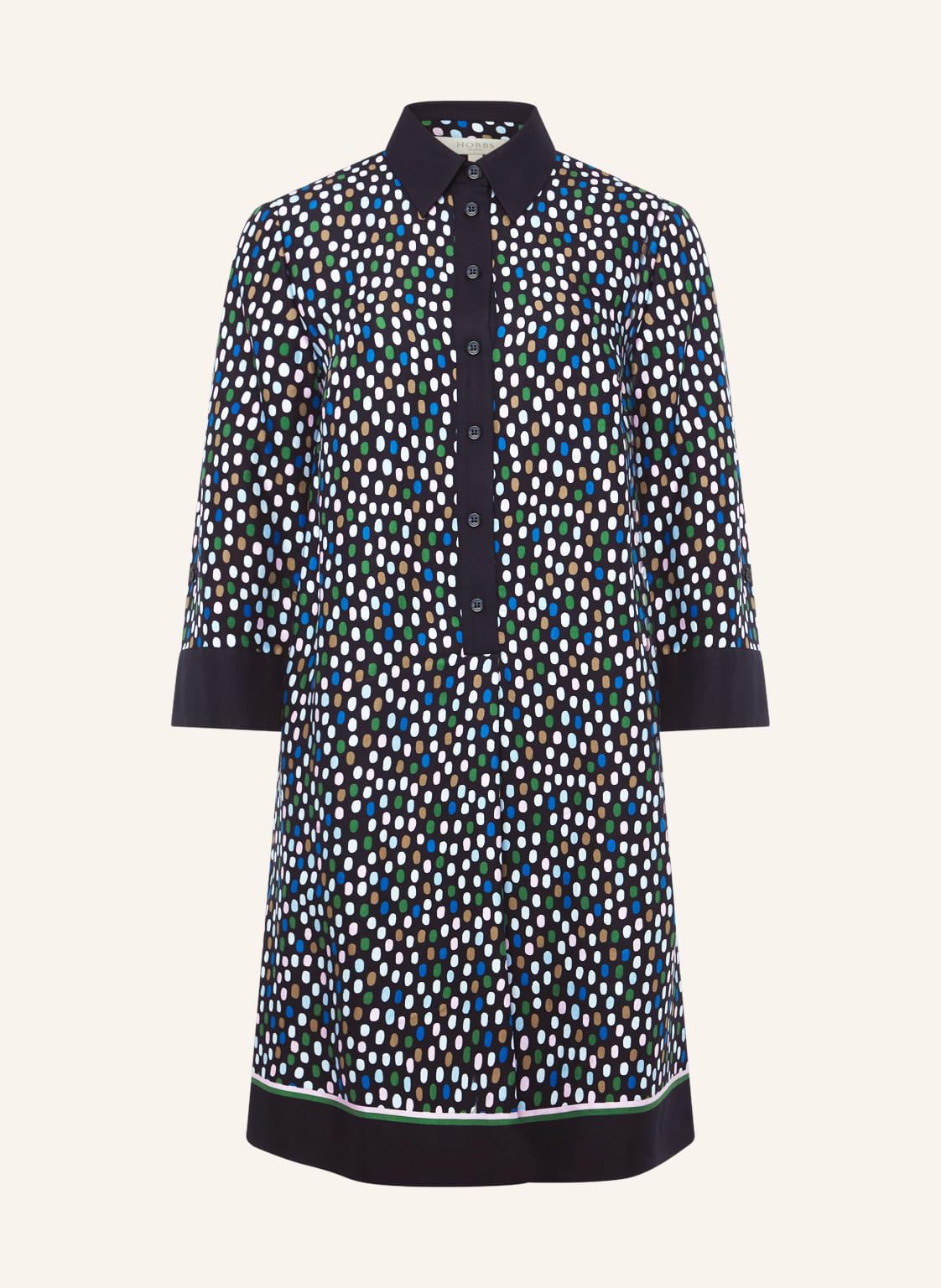 Image of Hobbs Kleid Marci Mit 3/4-Arm blau