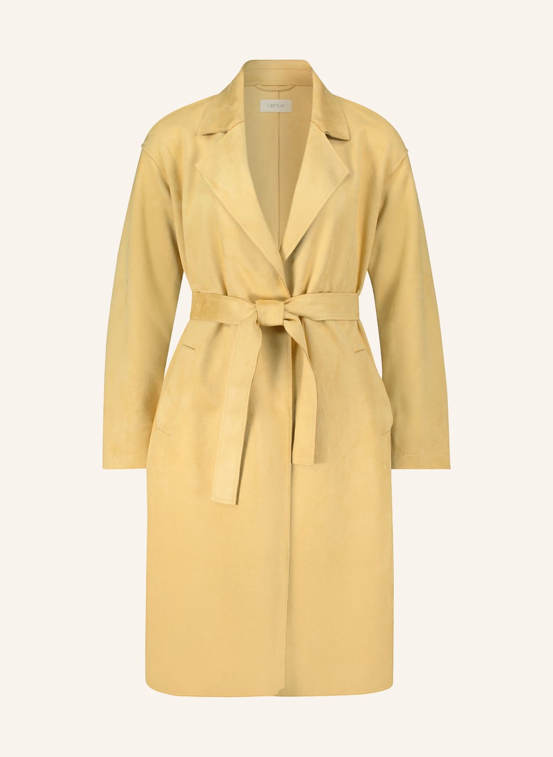 Image of Cartoon Mantel In Lederoptik beige