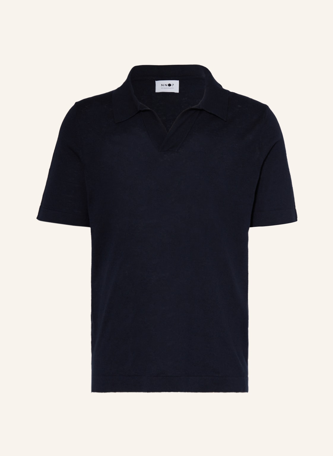 Image of nn07 Strick-Poloshirt Ryan blau
