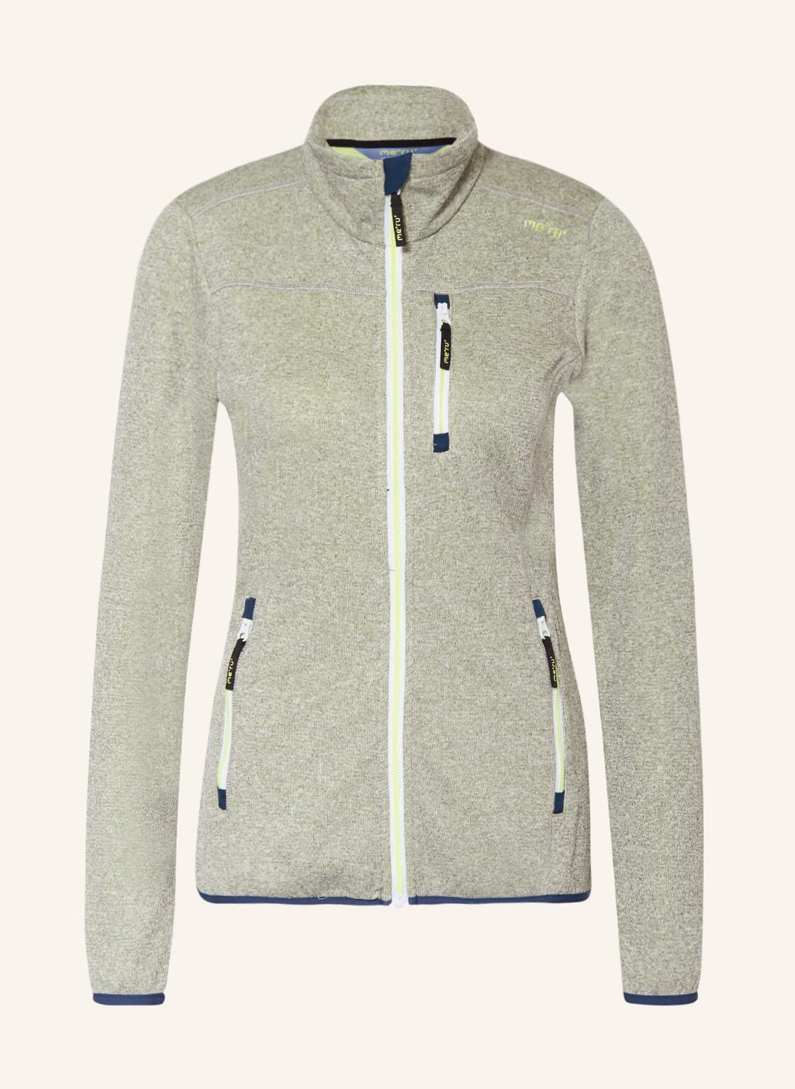 Image of Me°Ru' Strick-Fleecejacke Talagante gelb