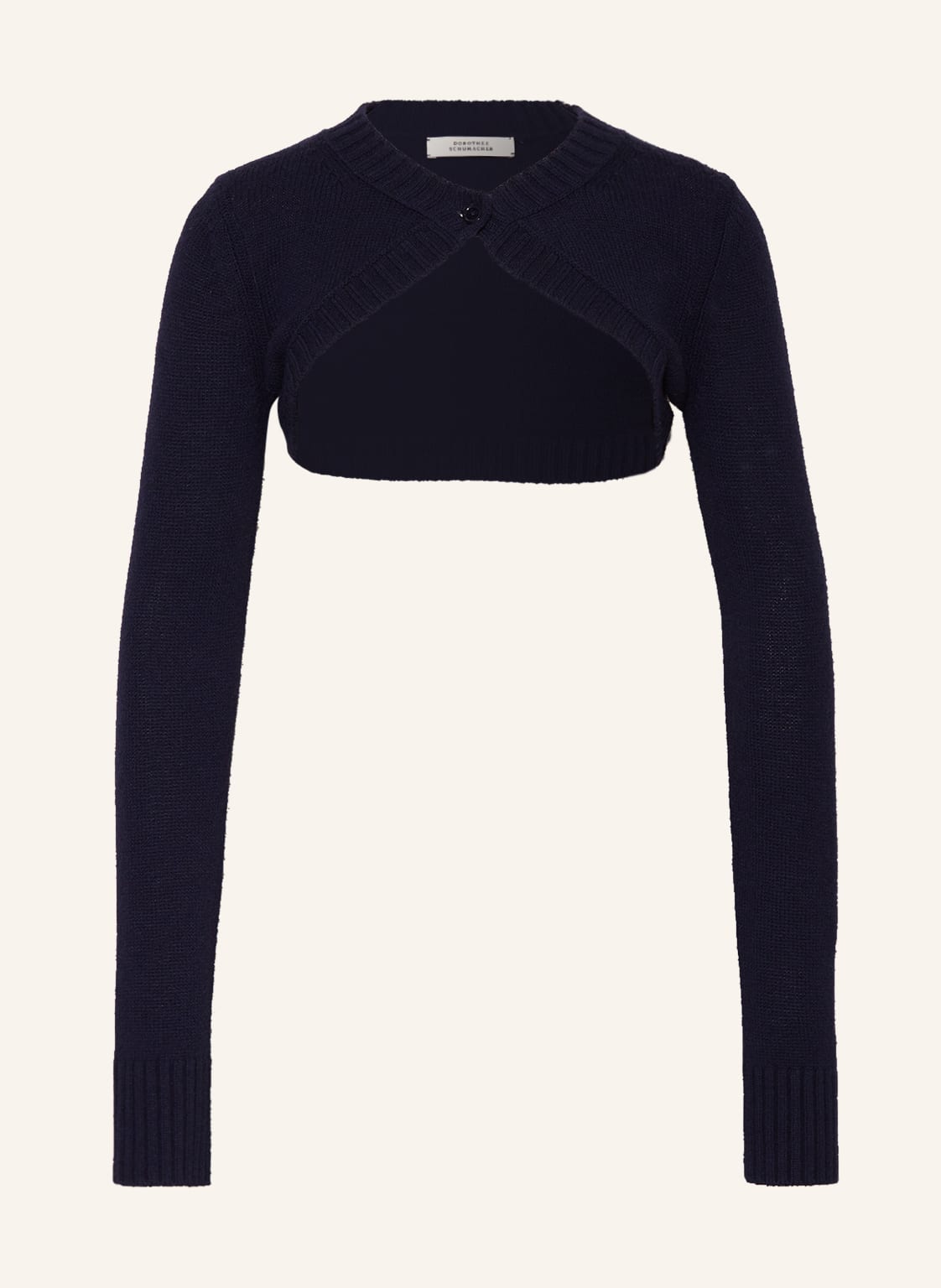 Image of Dorothee Schumacher Strick-Bolero Mit Cashmere blau