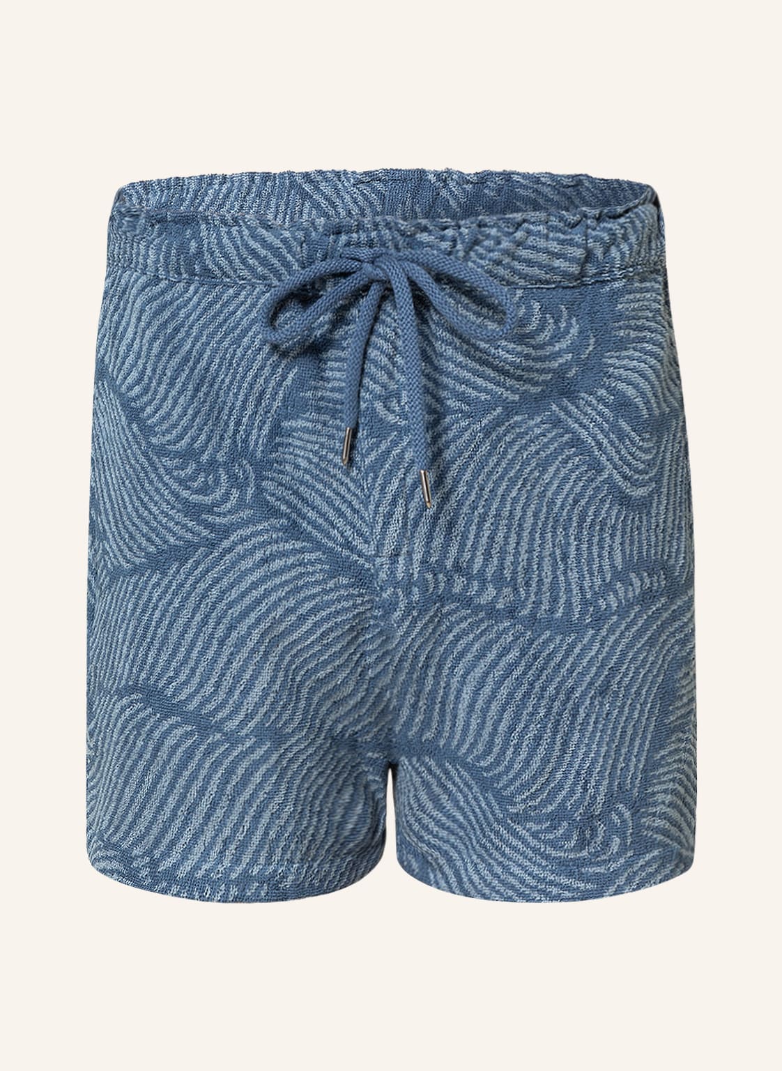Image of Oas Frotteeshorts Wavy blau