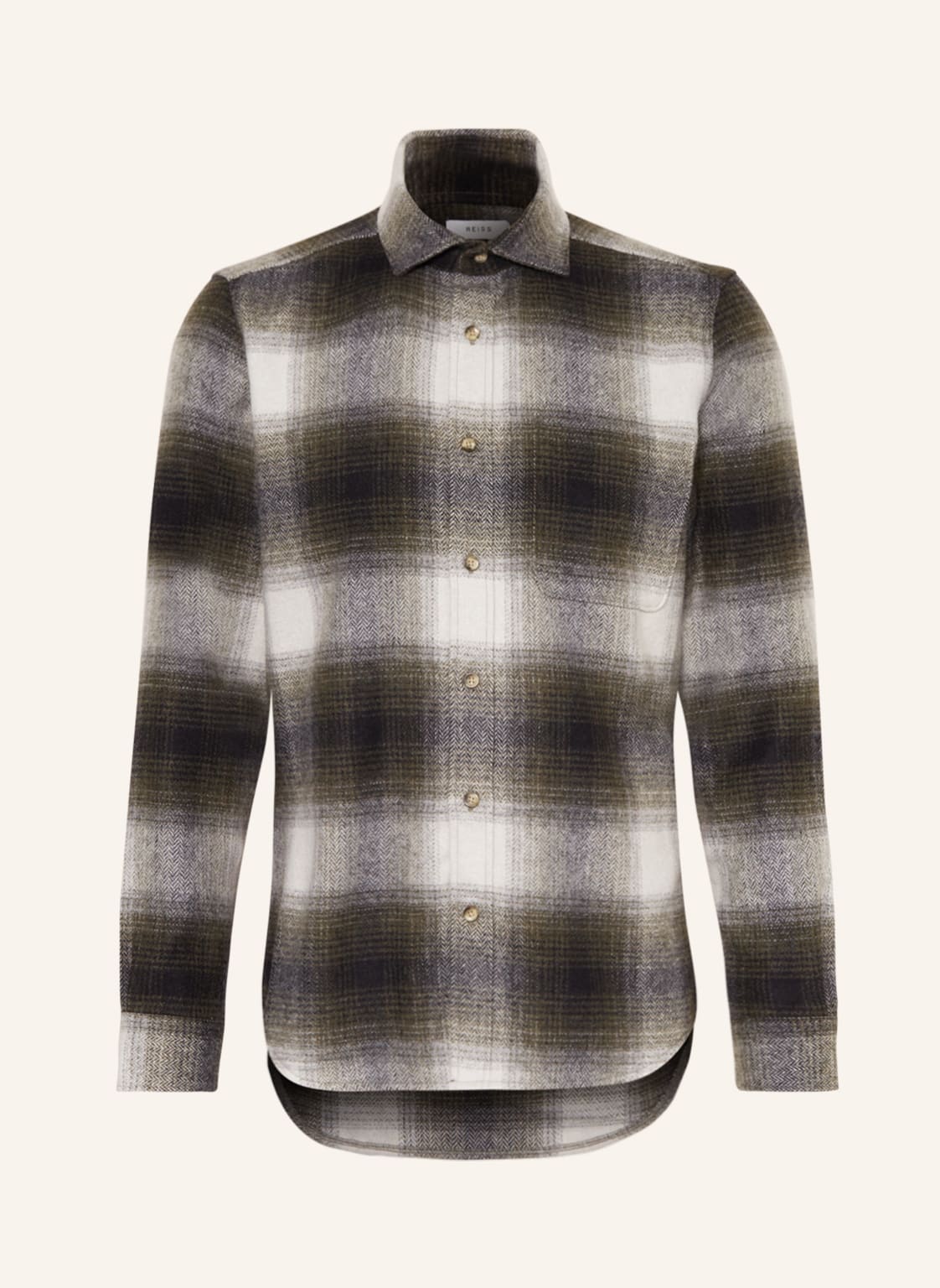 Image of Reiss Flanell-Overjacket Daytona beige