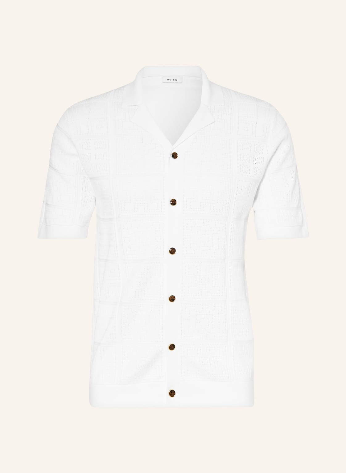 Image of Reiss Strickjacke Amershem weiss