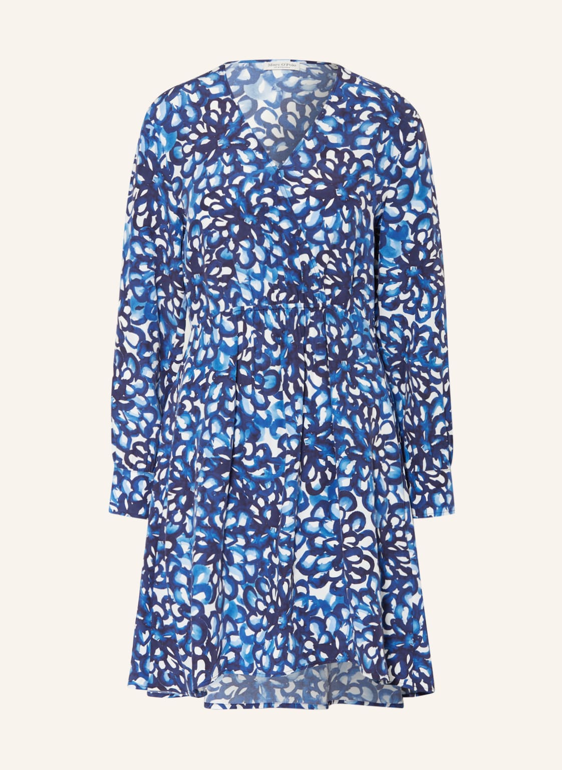 Image of Marc O'polo Kleid In Wickeloptik blau