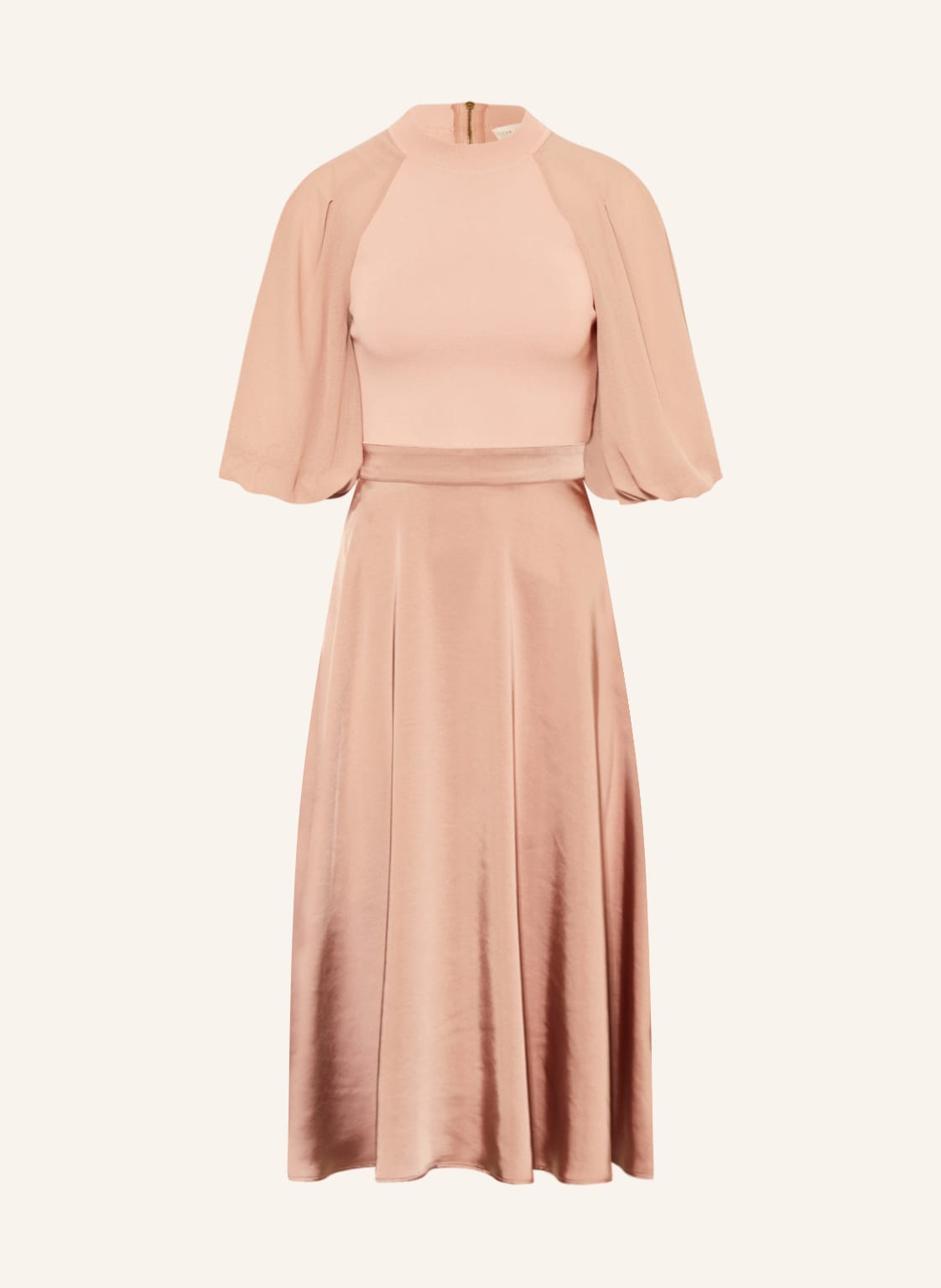 Image of Ted Baker Kleid Brontei Im Materialmix rosa