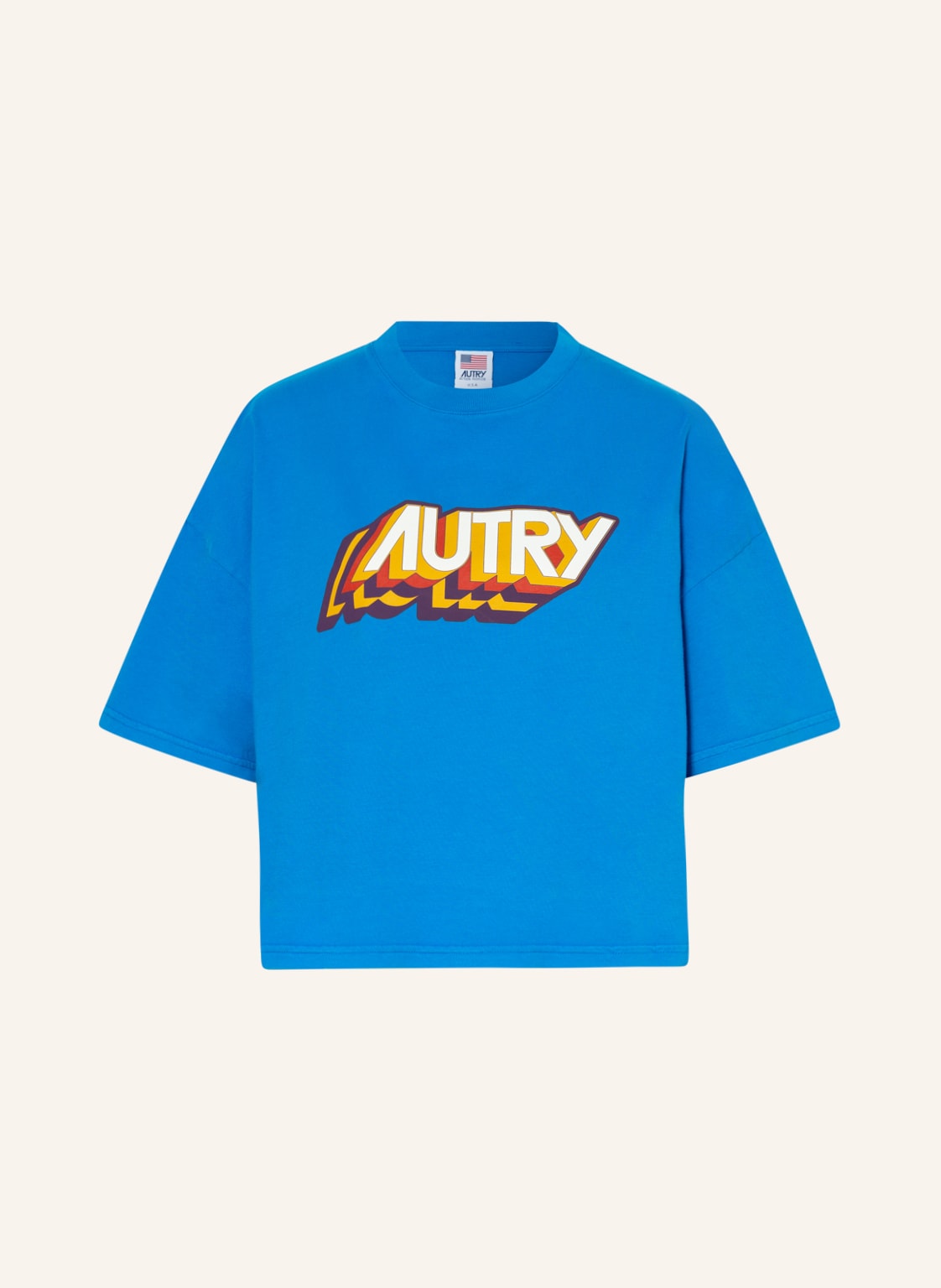 Image of Autry Cropped-Shirt blau