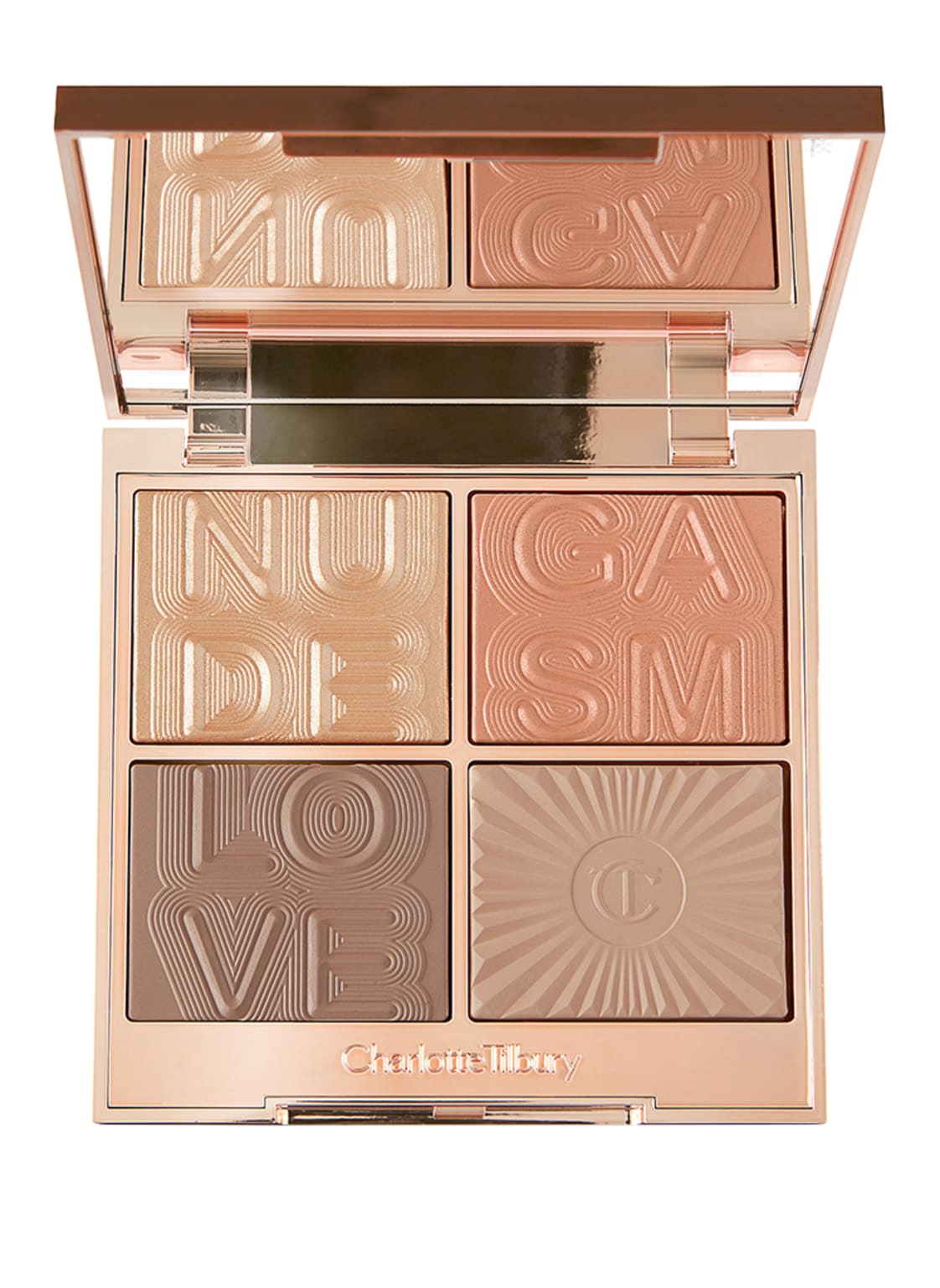 Image of Charlotte Tilbury Nudegasm Face Palette Highlighterpalette