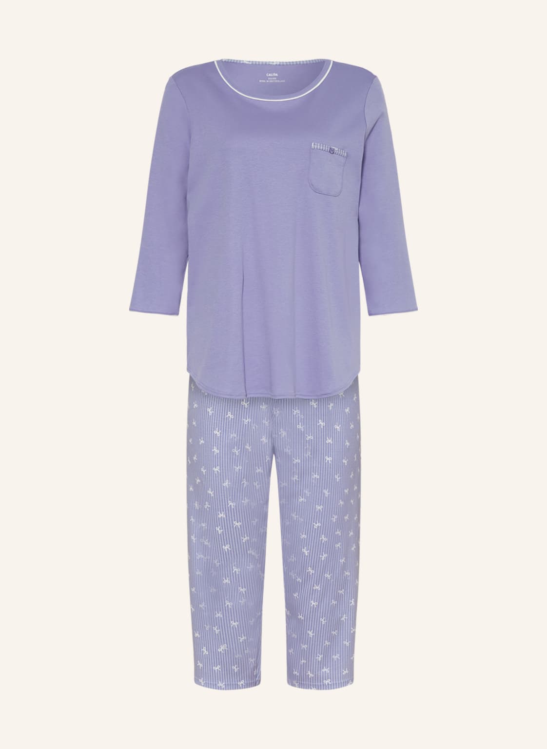 Image of Calida 3/4-Schlafanzug Sweet Dreams blau