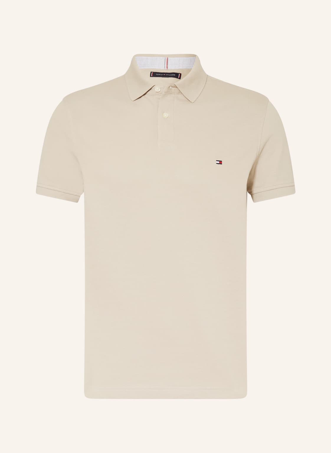Image of Tommy Hilfiger Piqué-Poloshirt Slim Fit beige