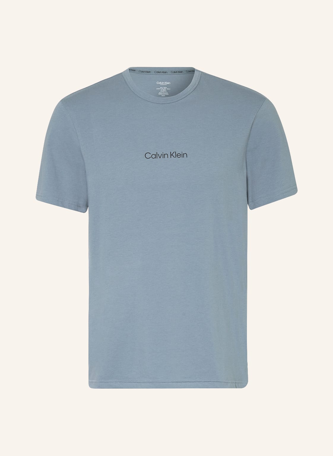 Image of Calvin Klein Lounge-Shirt Modern Structure blau