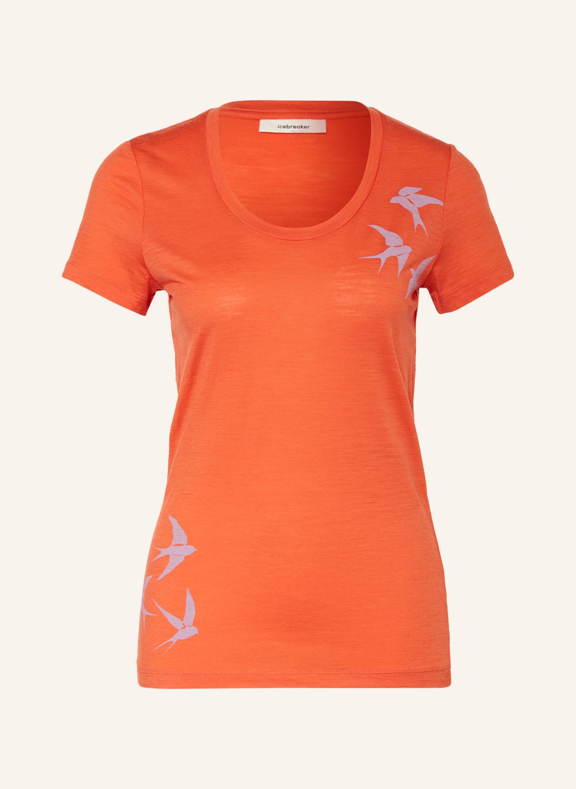 Image of Icebreaker T-Shirt Tech Lite Ii Aus Merinowolle rot