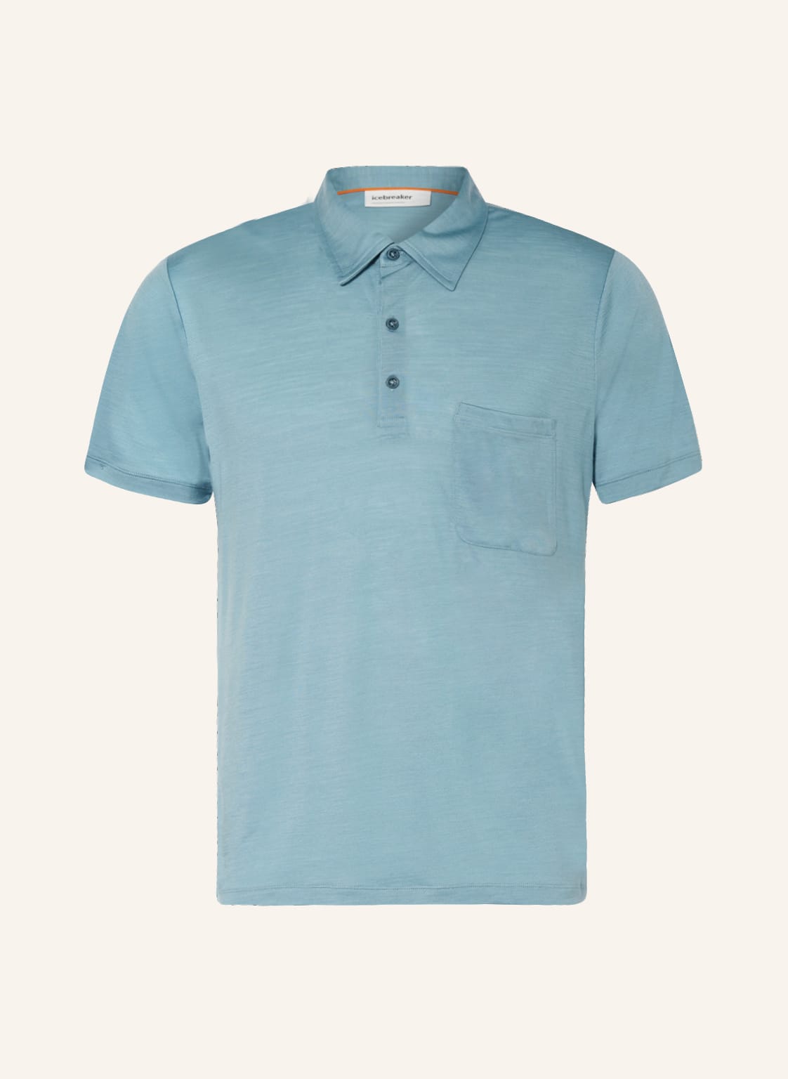 Image of Icebreaker Poloshirt Drayden Mit Merinowolle blau