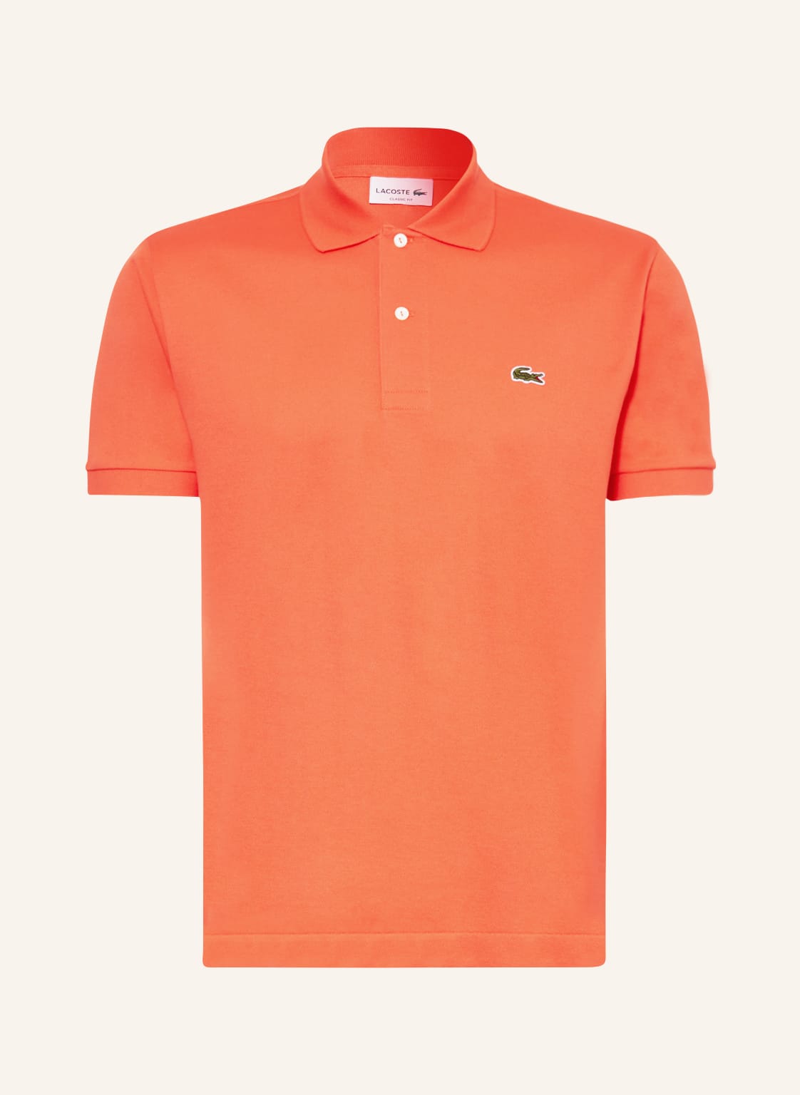 Image of Lacoste Piqué-Poloshirt Classic Fit orange