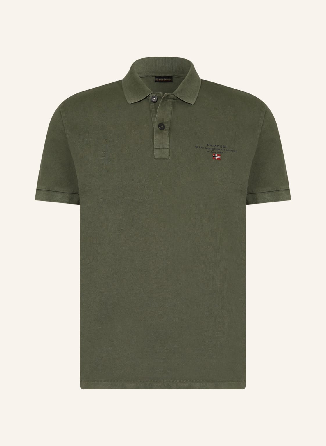 Image of Napapijri Piqué-Poloshirt Elbas gruen