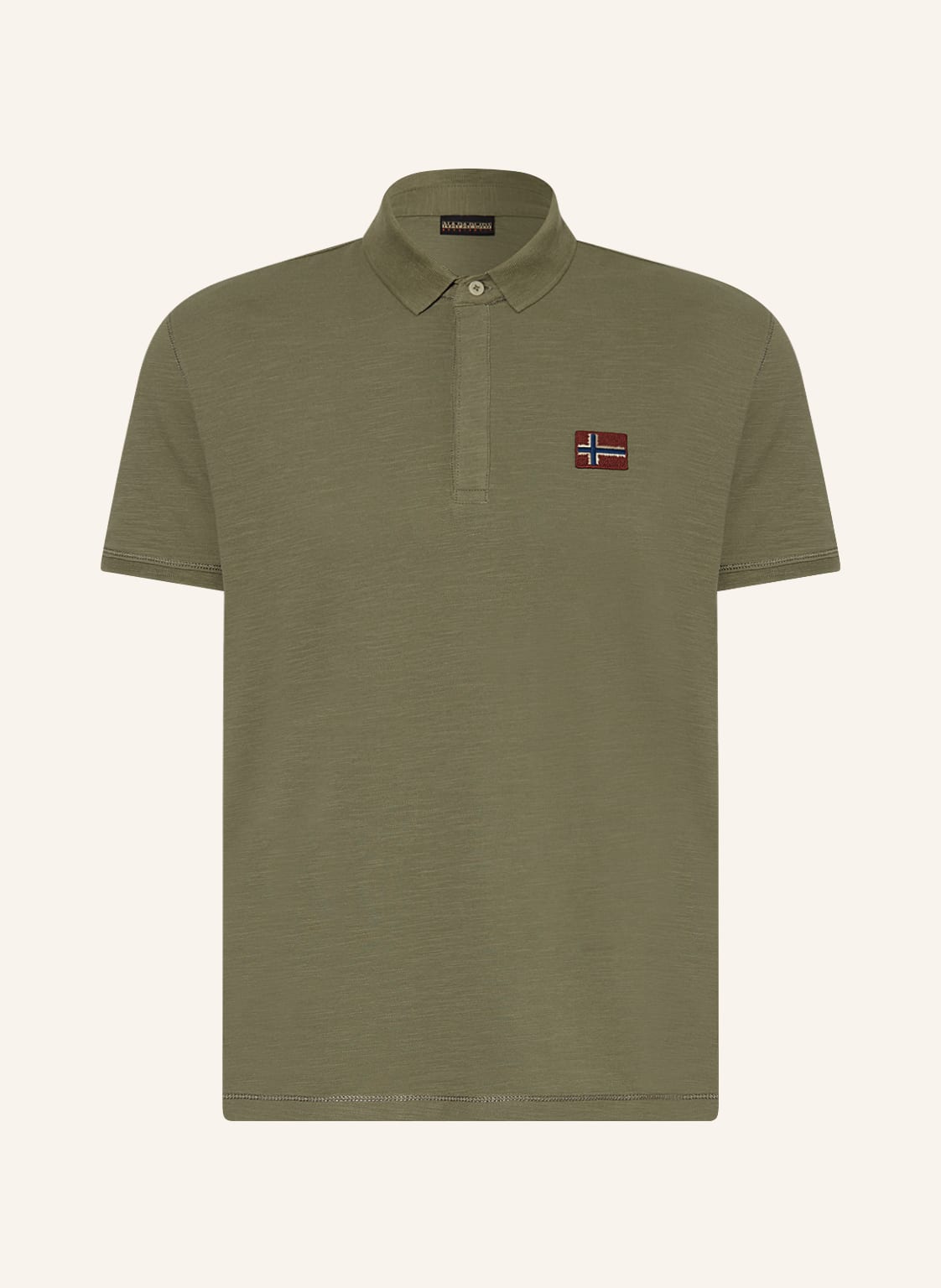 Image of Napapijri Piqué-Poloshirt Ebea gruen