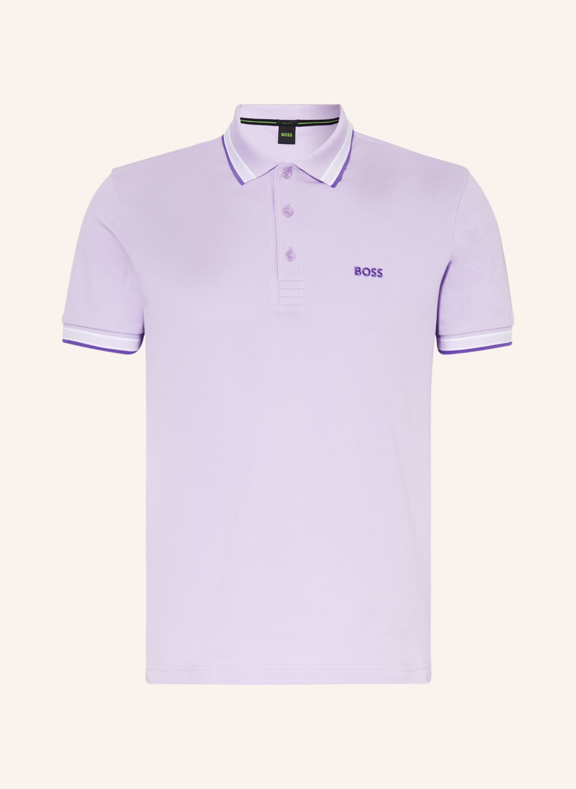 Image of Boss Piqué-Poloshirt Paddy Curved Regular Fit pink