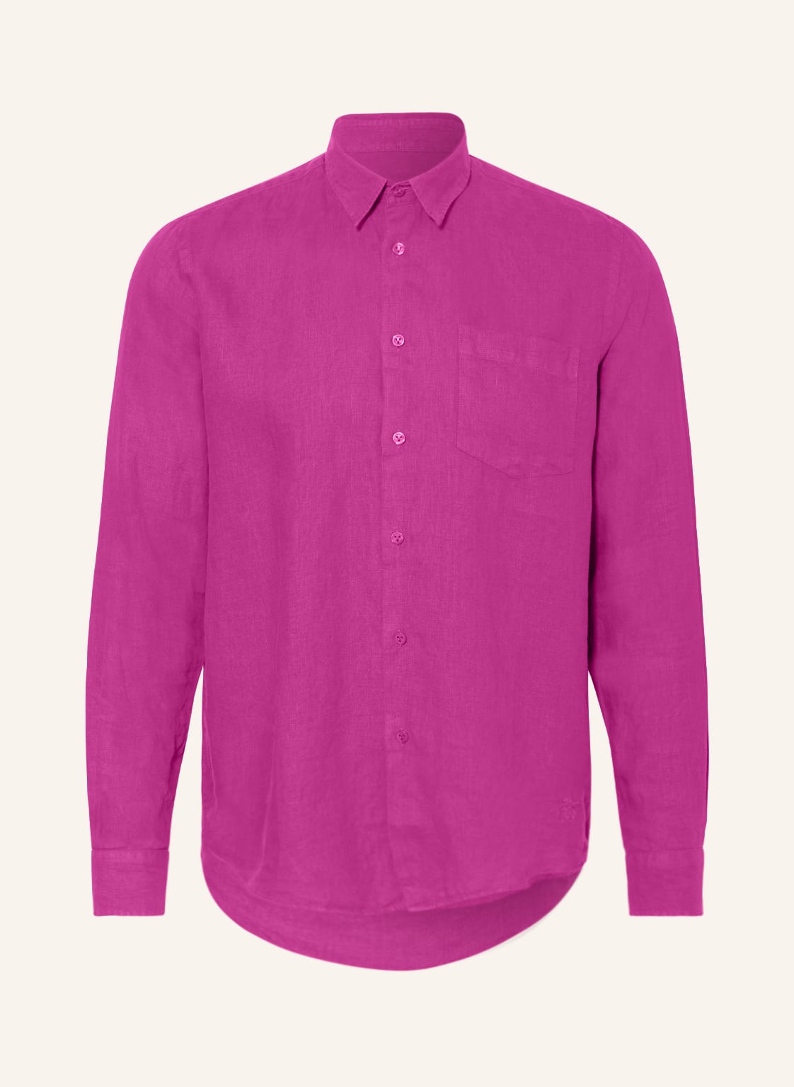 Image of Vilebrequin Leinenhemd Slim Fit violett