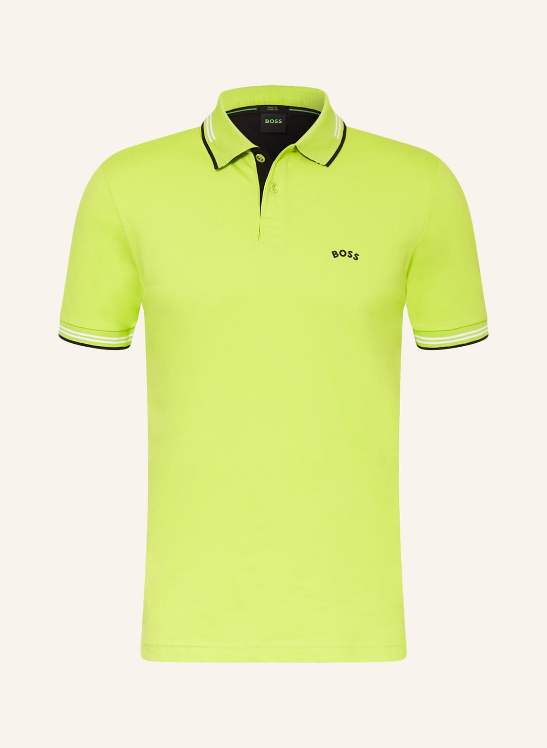 Image of Boss Jersey-Poloshirt Paul Slim Fit gelb