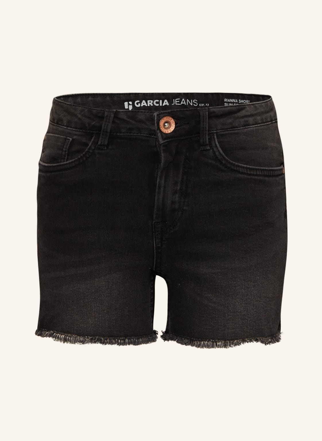 Image of Garcia Jeansshorts Slim Fit schwarz
