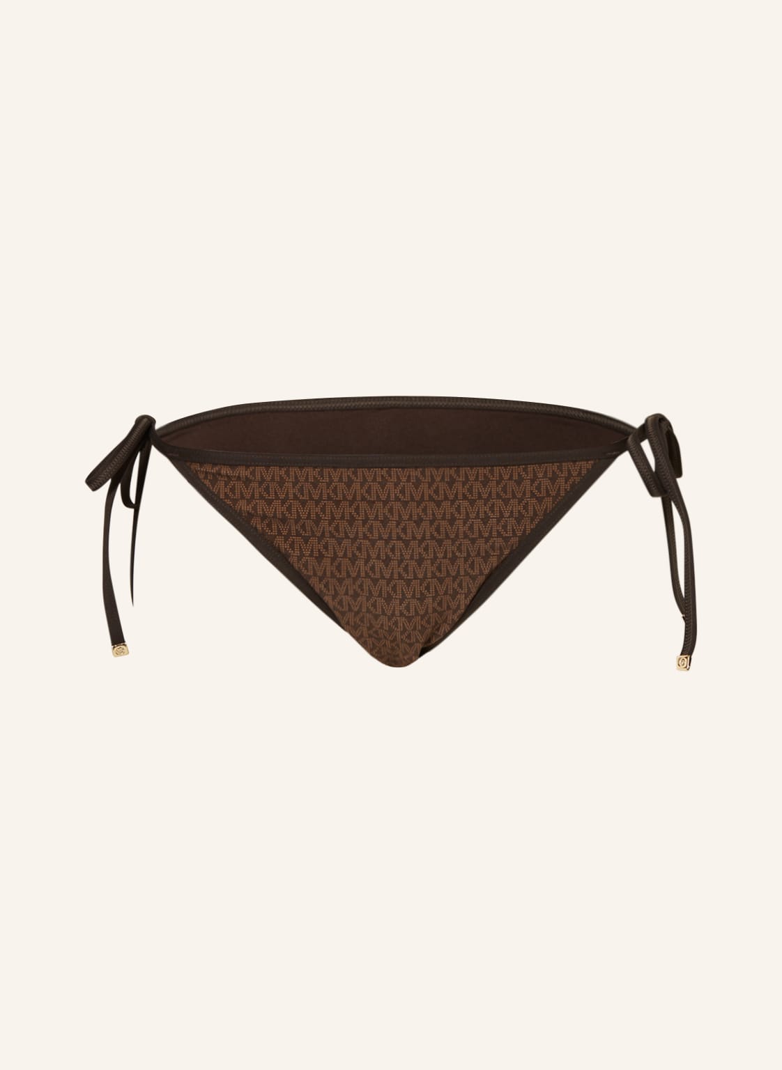 Image of Michael Kors Triangel-Bikini-Hose Signature Logo braun