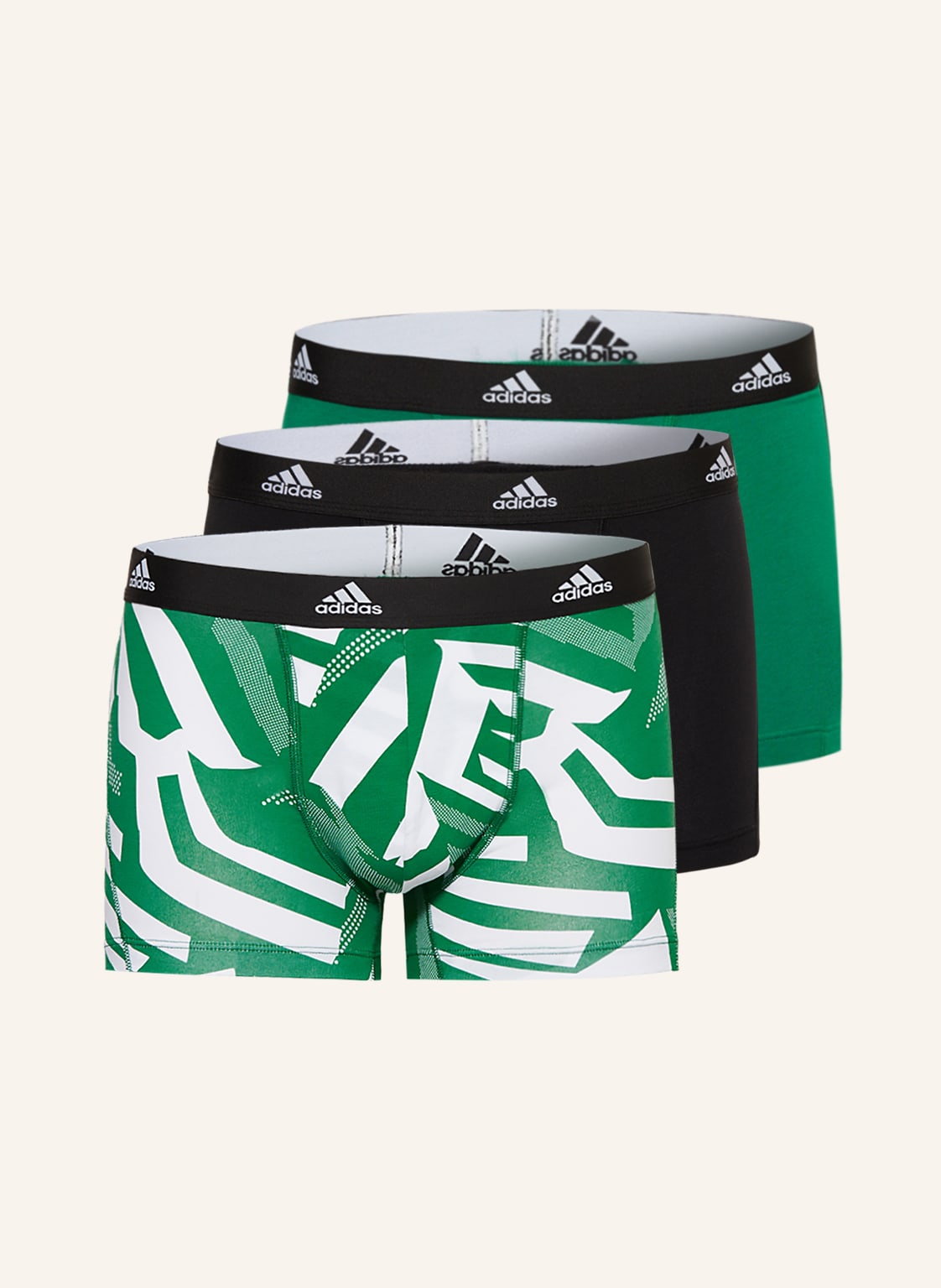 Image of Adidas 3er-Pack Boxershorts Active Flex Cotton gruen