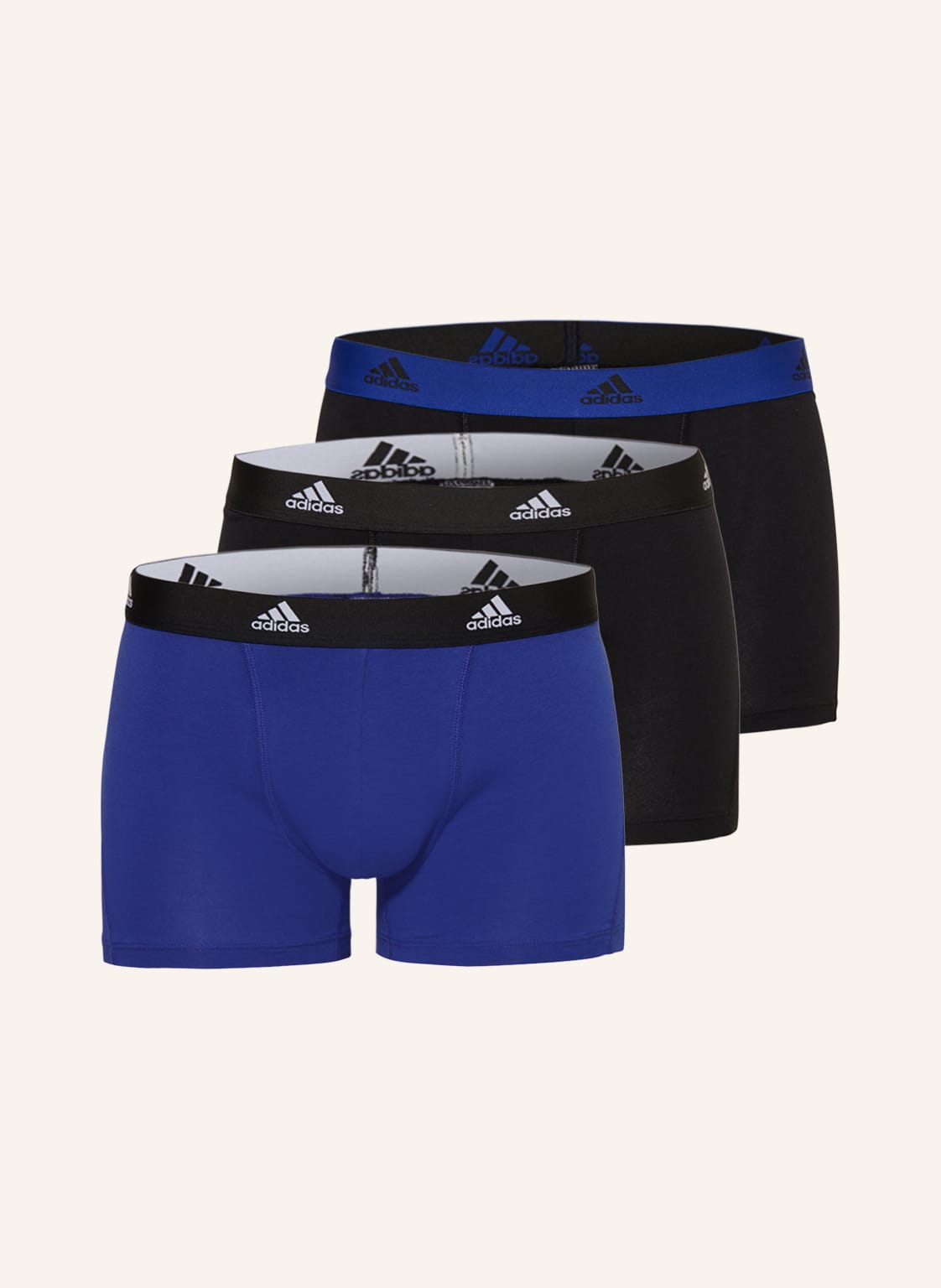 Image of Adidas 3er-Pack Boxershorts Active Flex Cotton blau