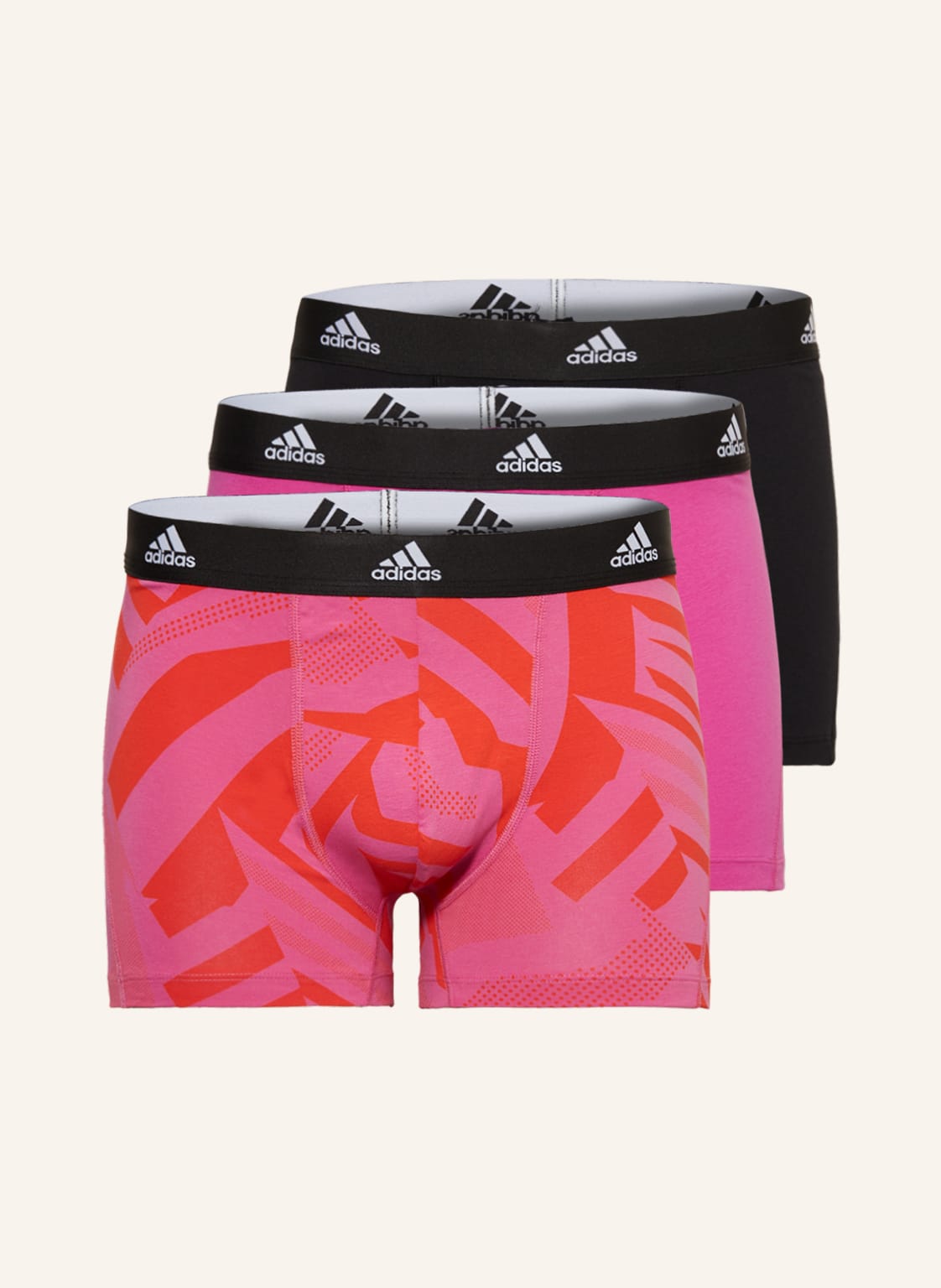 Image of Adidas 3er-Pack Boxershorts Active Flex Cotton pink