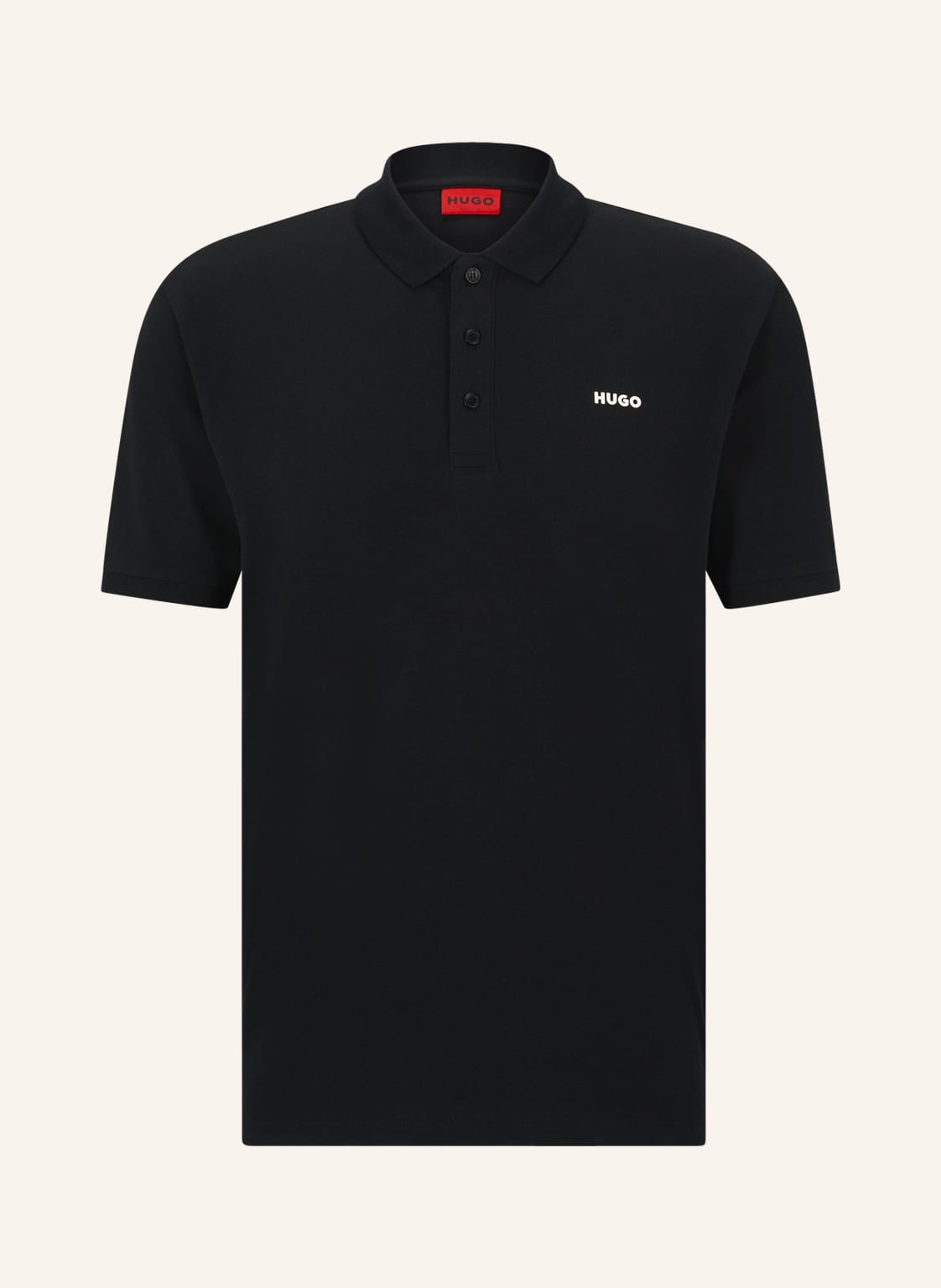 Image of Hugo Piqué-Poloshirt Donos Regular Fit schwarz