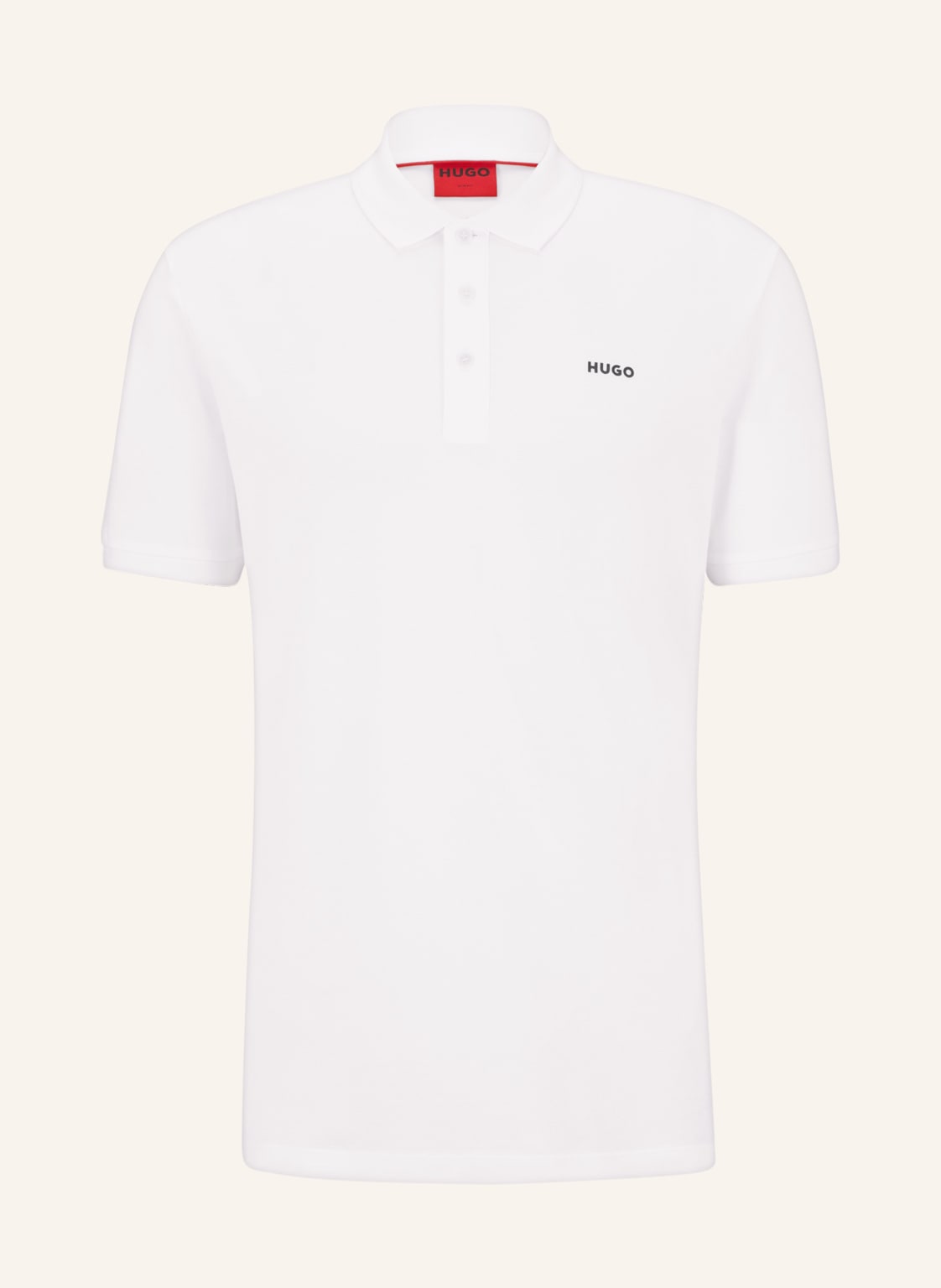Image of Hugo Piqué-Poloshirt Donos Regular Fit weiss