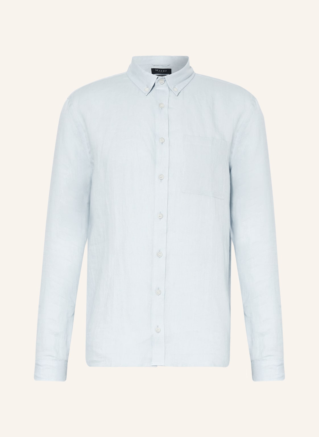 Image of Maerz Muenchen Leinenhemd Relaxed Fit blau