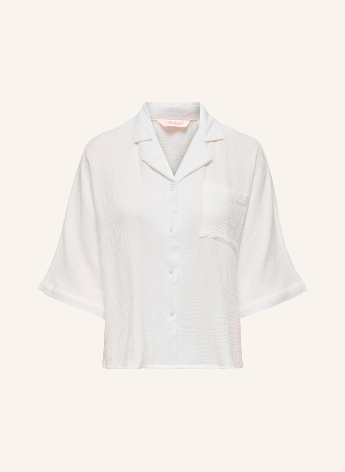 Image of Only Musselinbluse Mit 3/4-Arm weiss