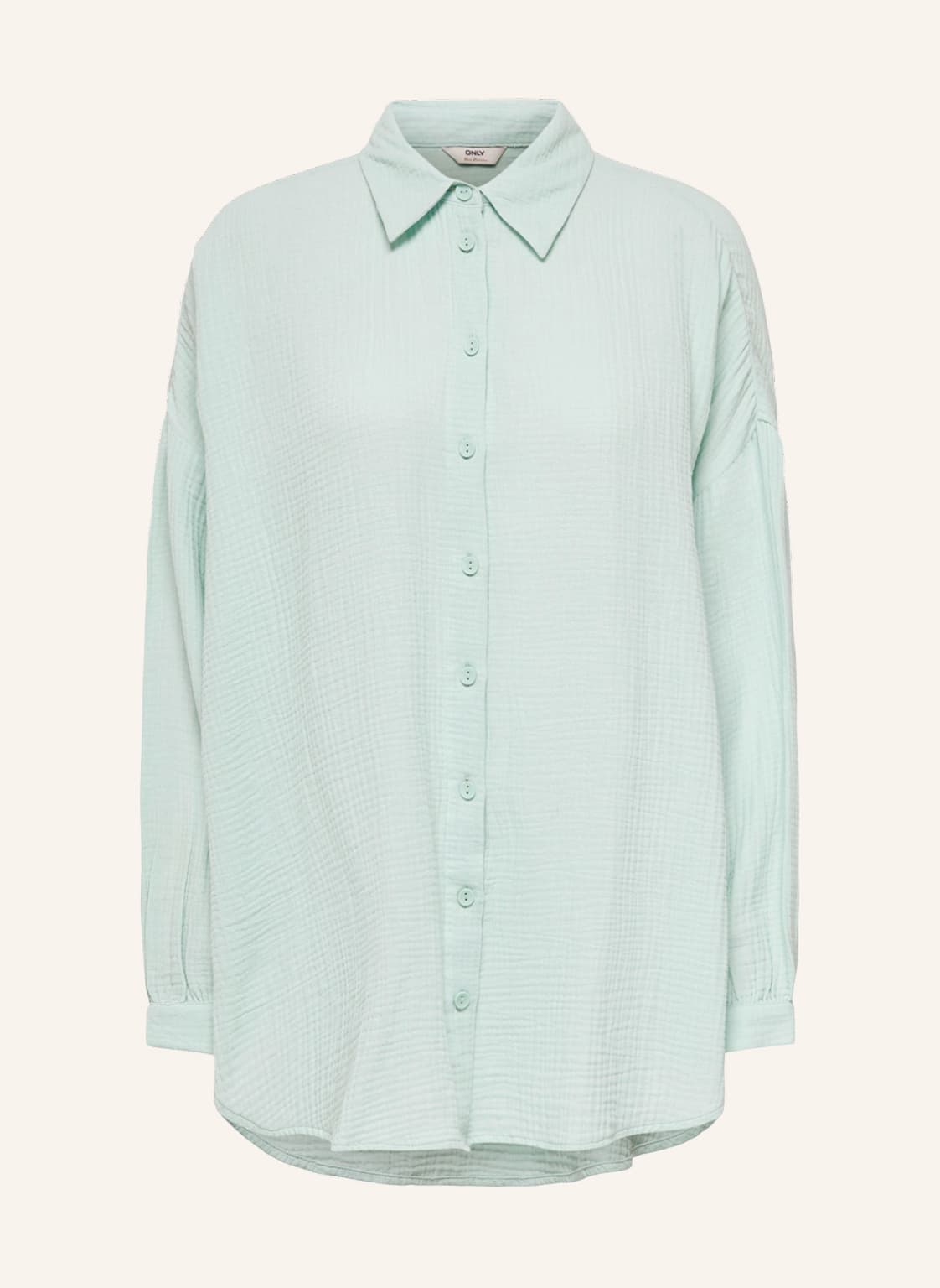 Image of Only Oversized-Hemdbluse blau