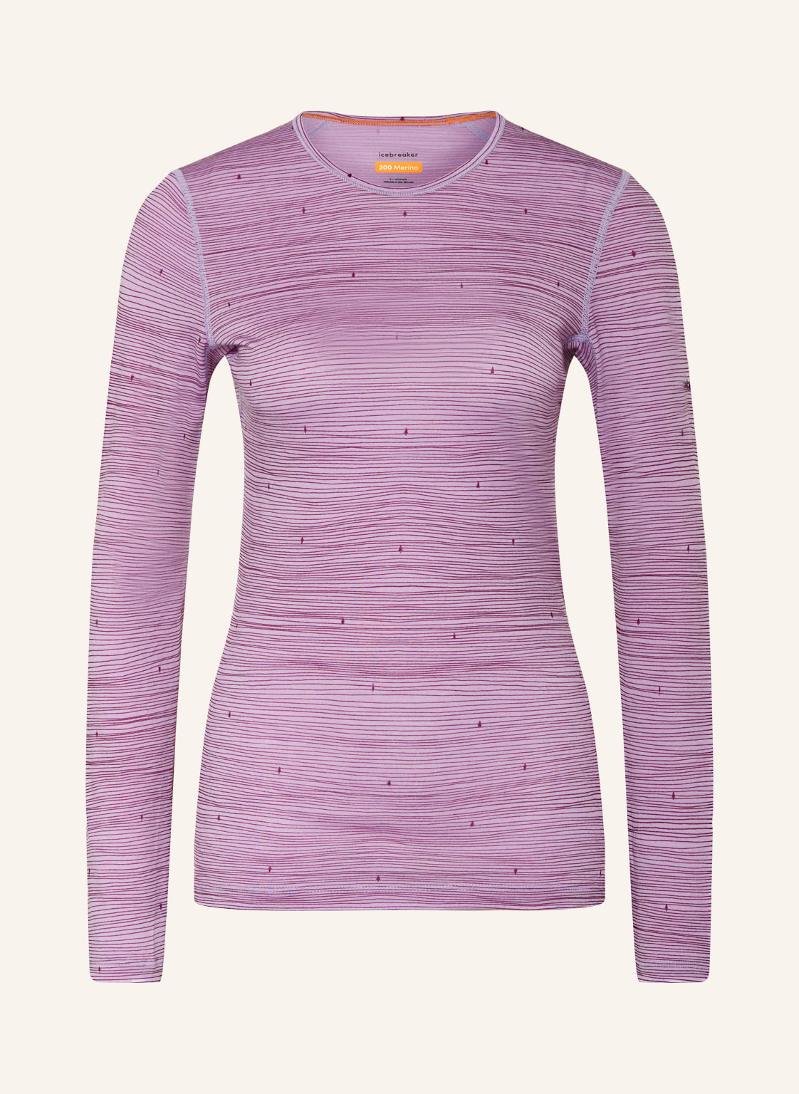 Image of Icebreaker Funktionswäsche-Shirt 200 Oasis Aus Merinowolle violett