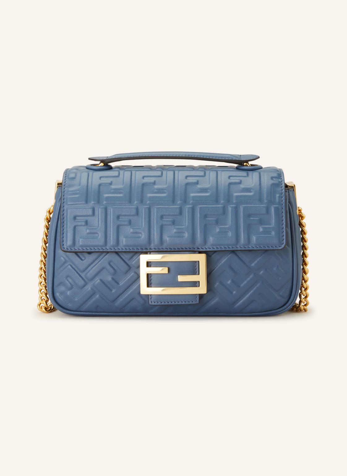 Image of Fendi Umhängetasche Baguette Midi blau