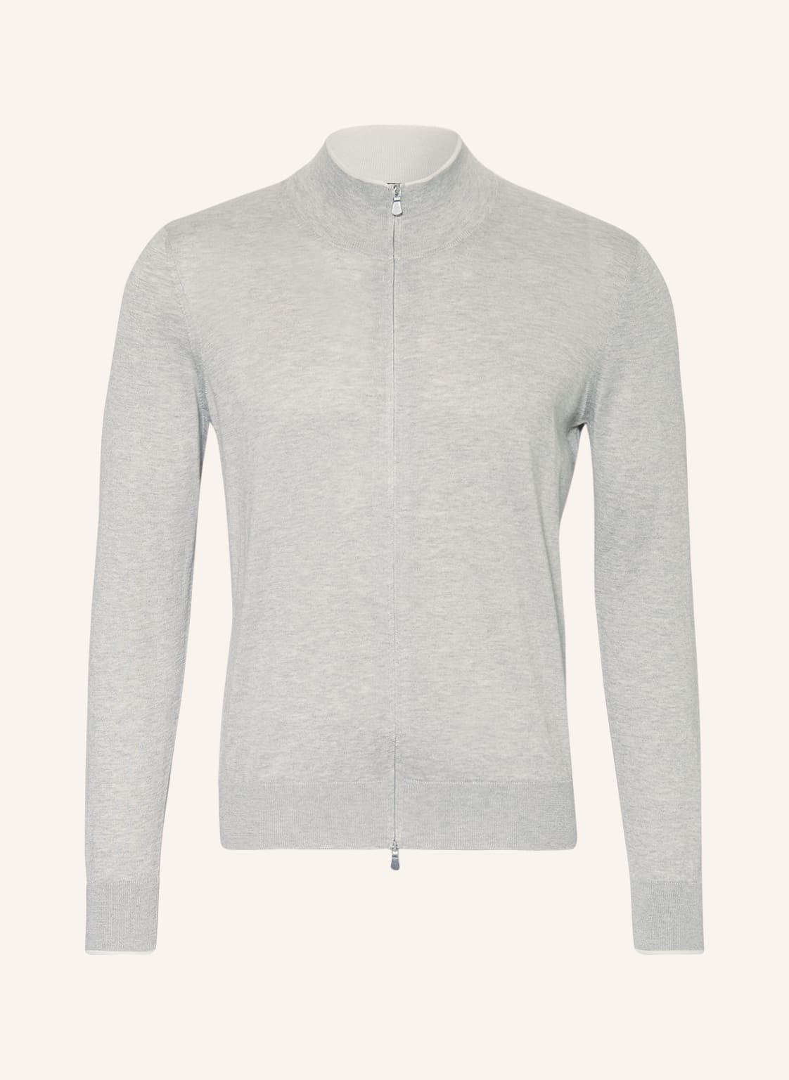 Image of Gran Sasso Strickjacke Mit Seide grau