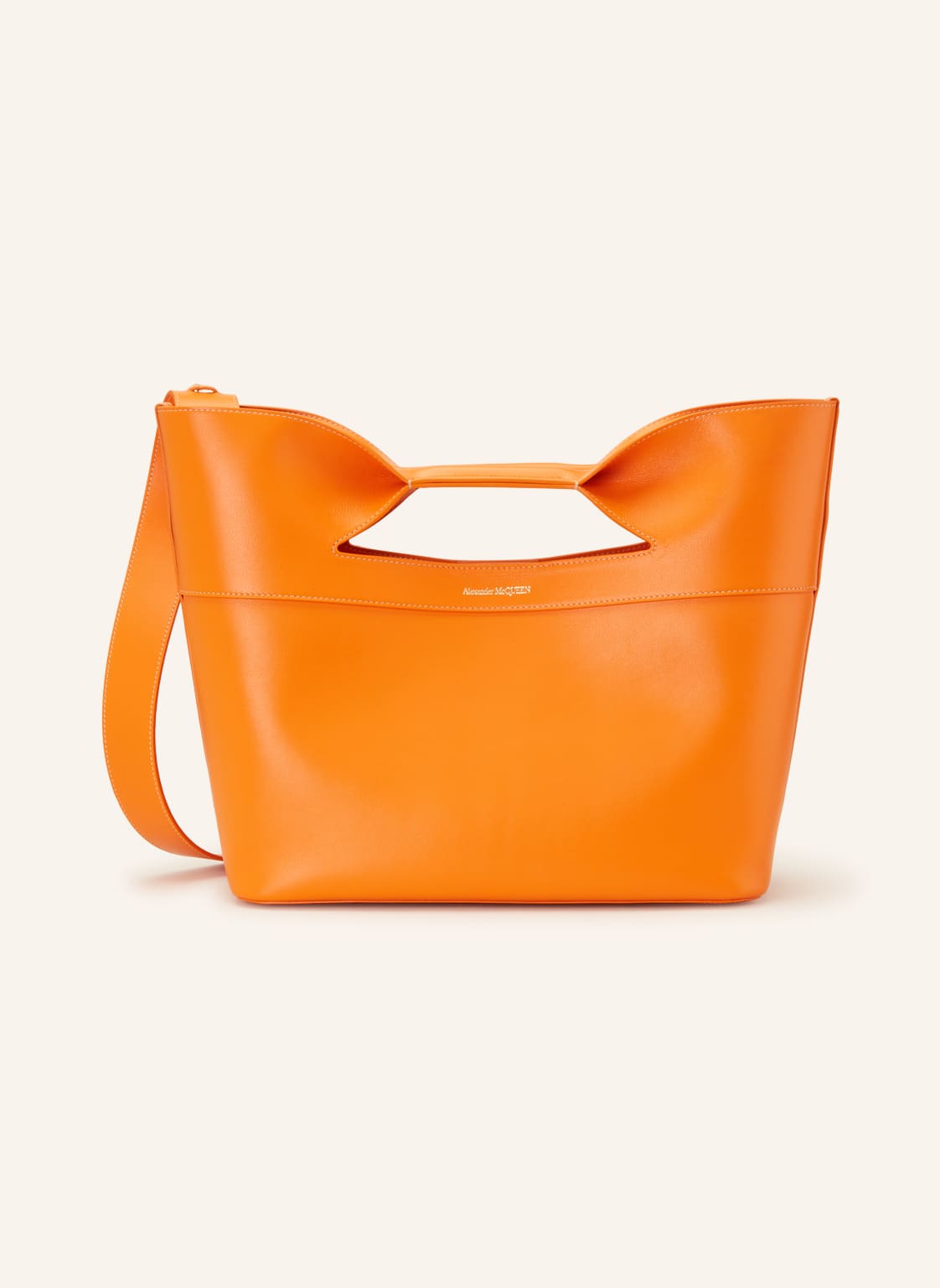 Image of Alexander Mcqueen Handtasche The Bow Small orange