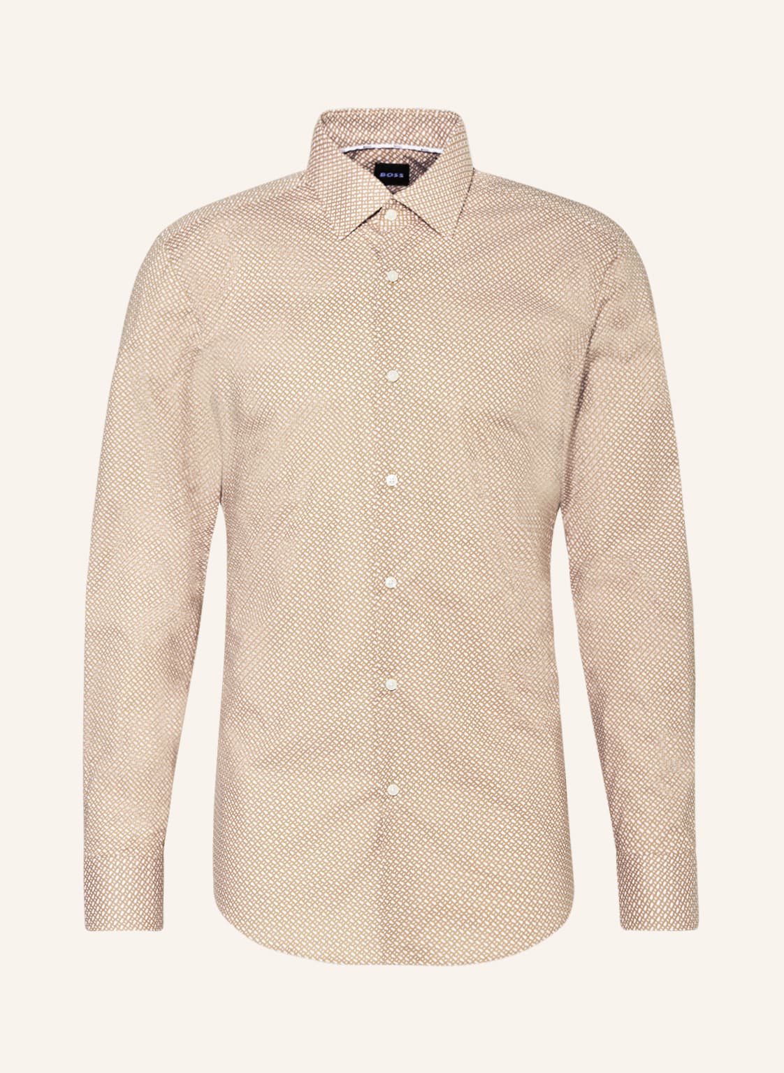 Image of Boss Hemd Hank Slim Fit beige