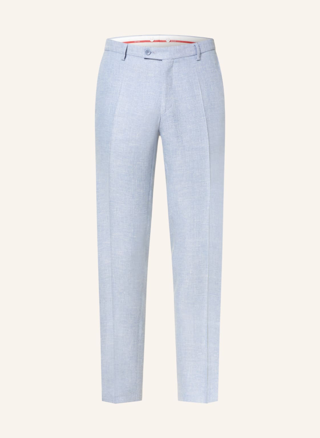 Image of Cg - Club Of Gents Anzughose Cg Paco Slim Fit Mit Leinen blau