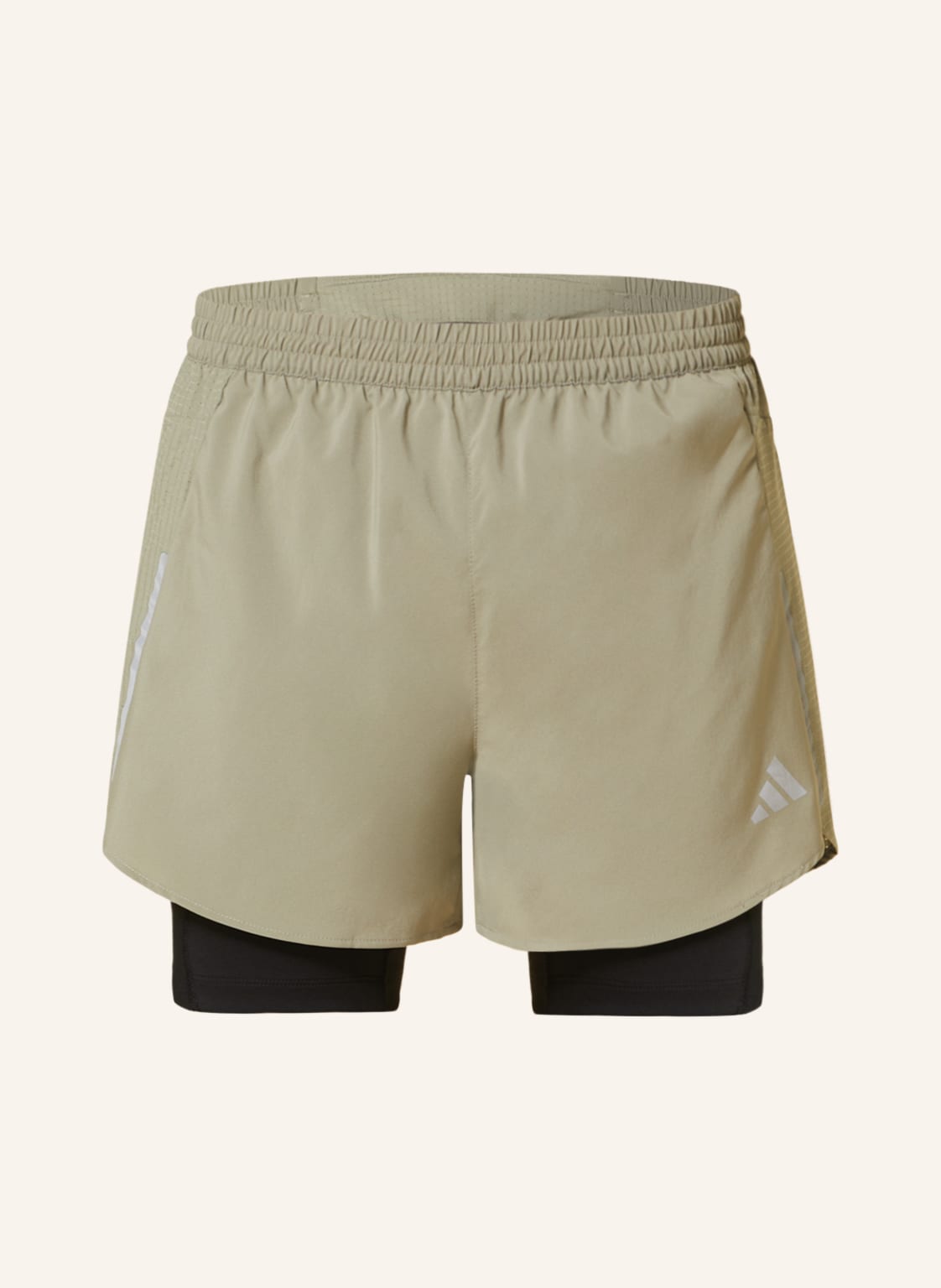 Image of Adidas 2-In-1-Laufshorts Designed For Running beige