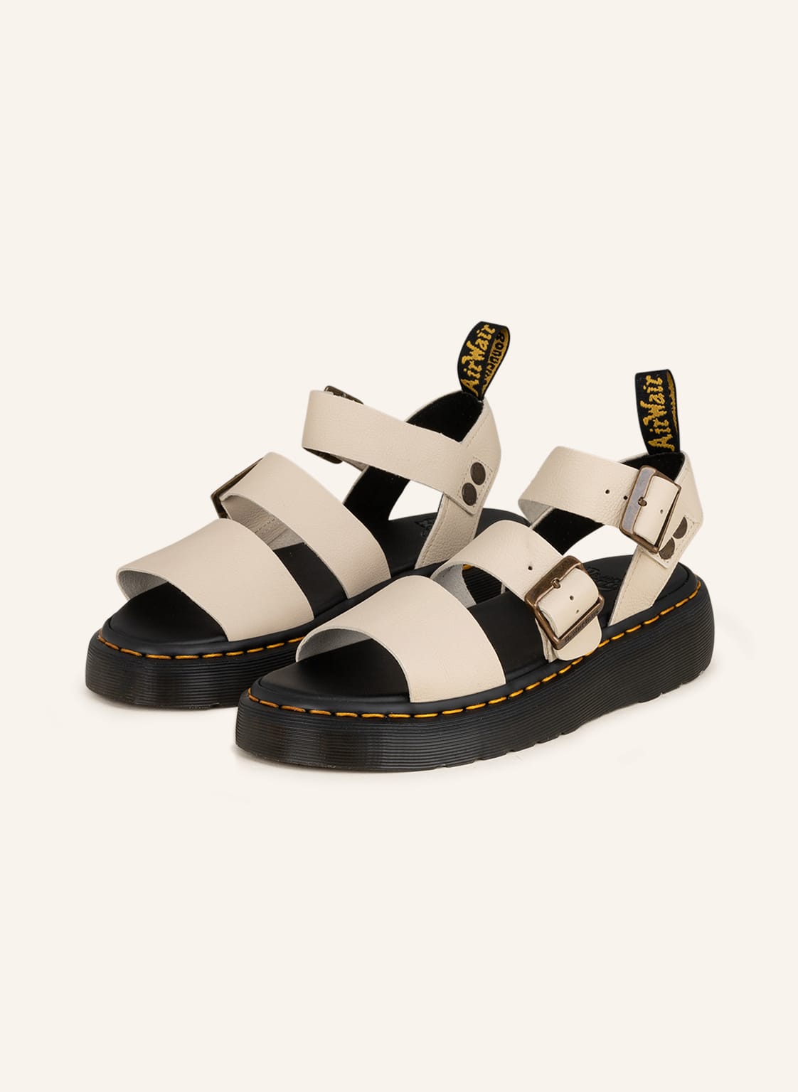 Image of Dr. Martens Plateau-Sandalen Gryphon Quad beige