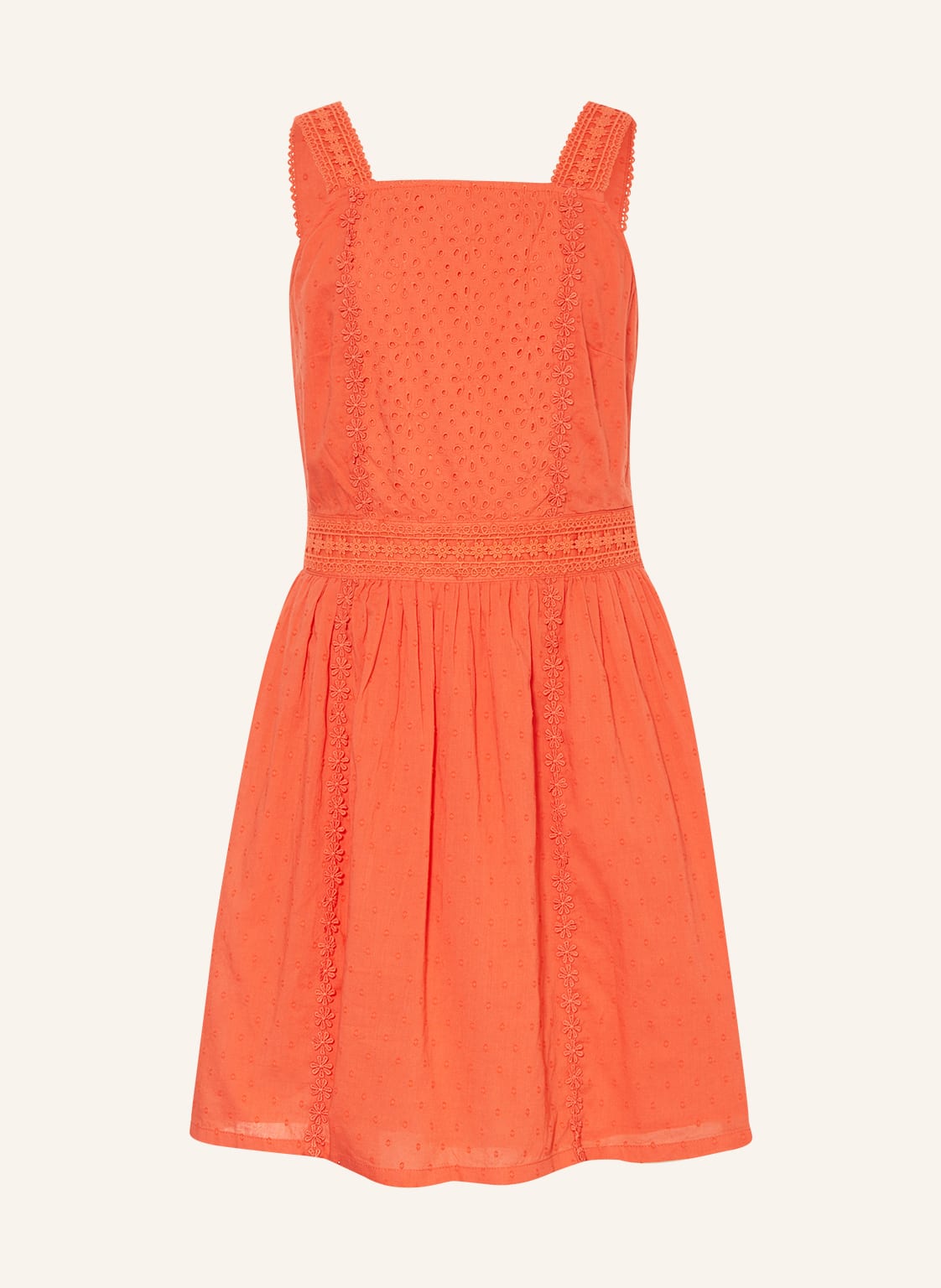 Image of Scotch & Soda Kleid Mit Lochspitze rot