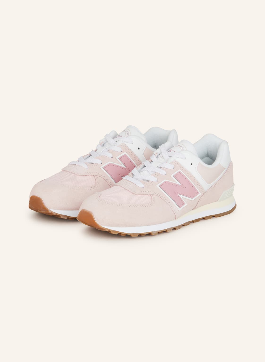 Image of New Balance Sneaker 574 Country Club rosa