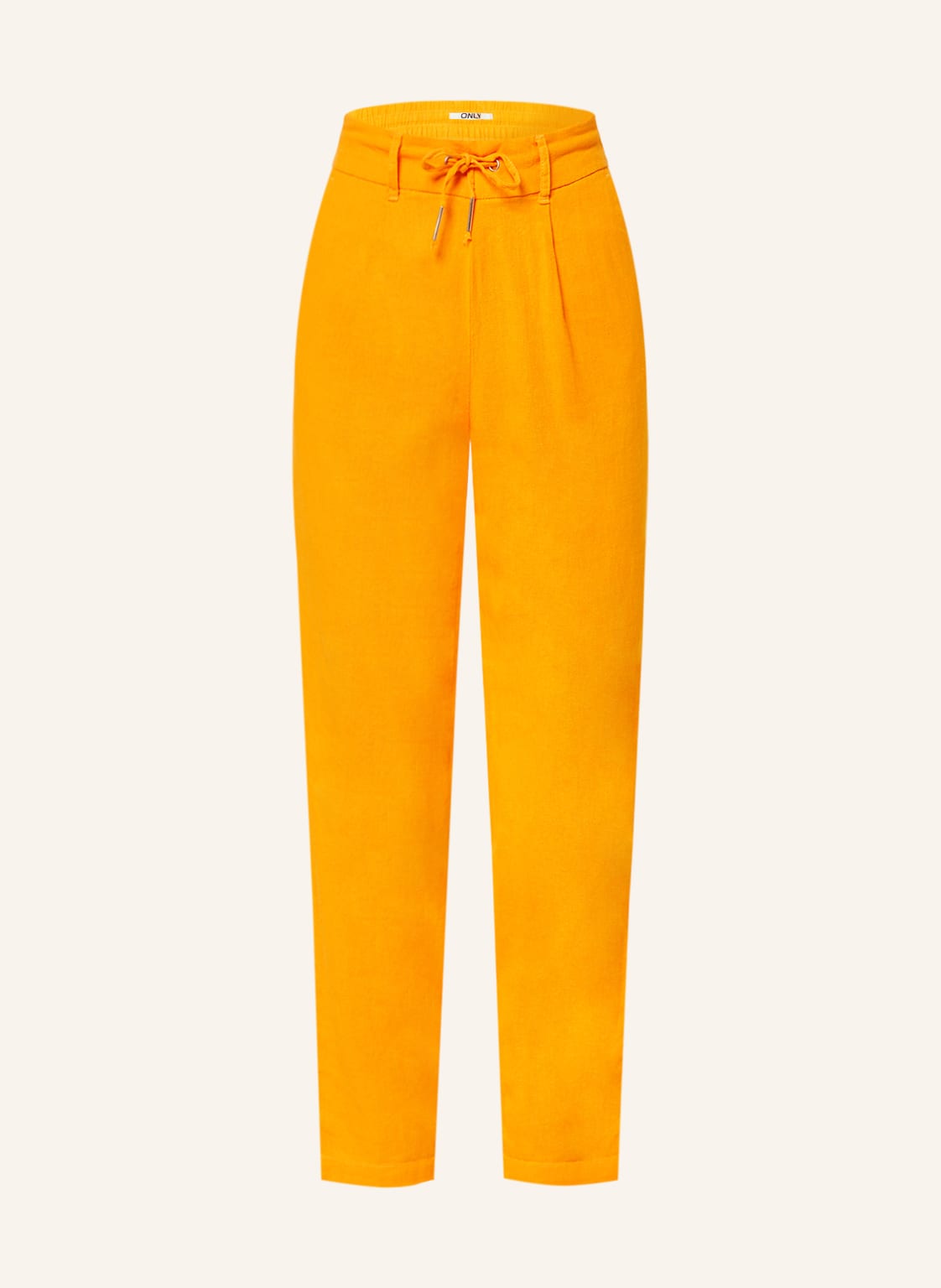 Image of Only Hose Mit Leinen gelb