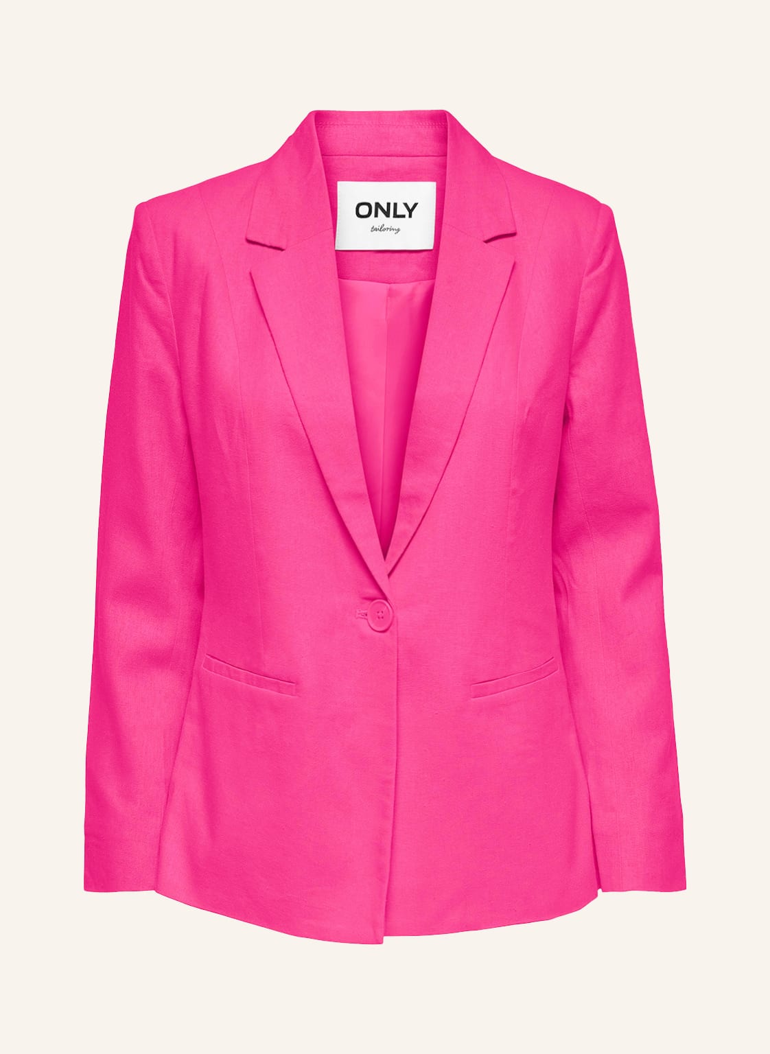 Image of Only Blazer Mit Leinen pink