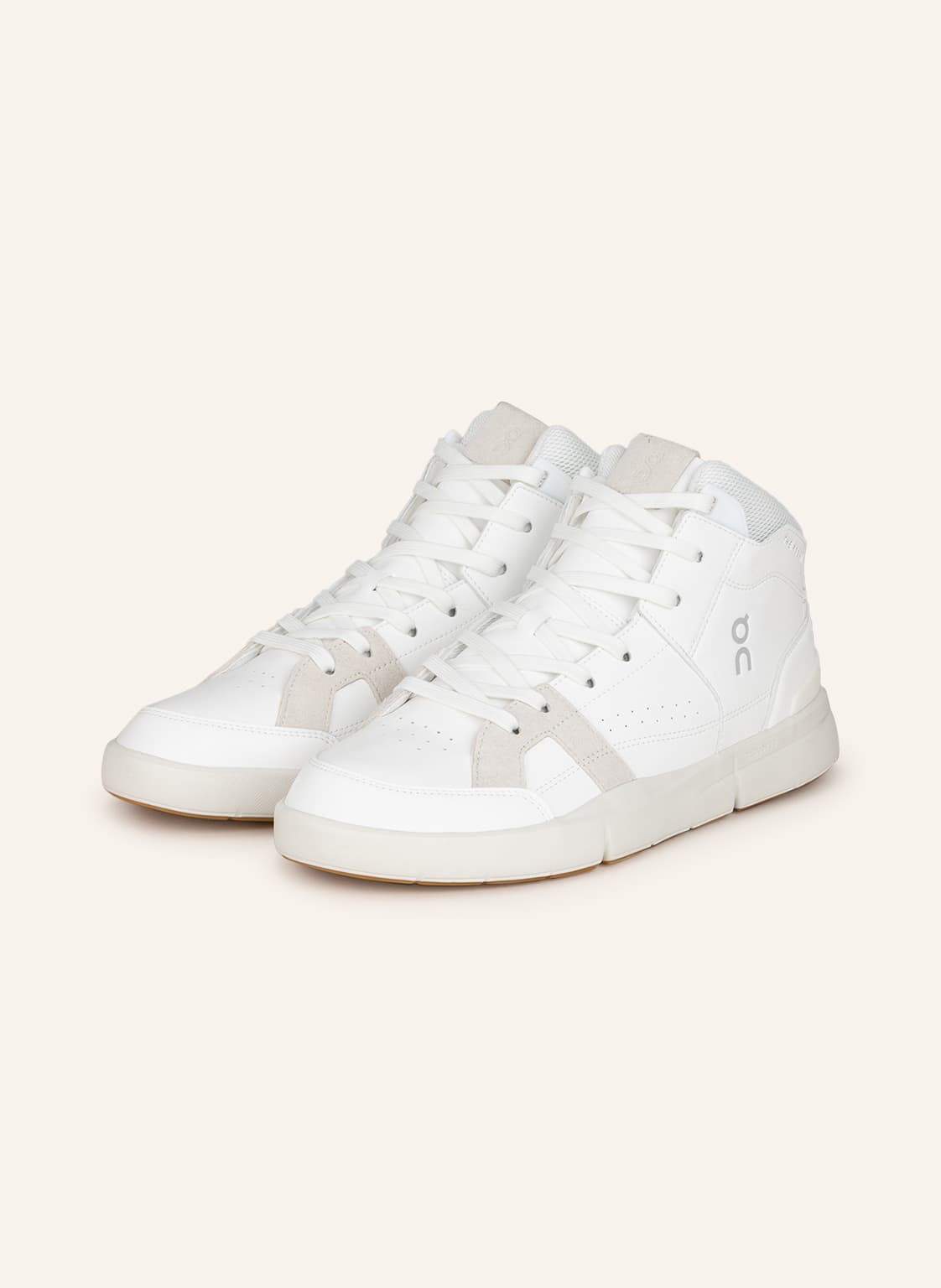 Image of On Hightop-Sneaker The Roger Clubhouse Mid weiss
