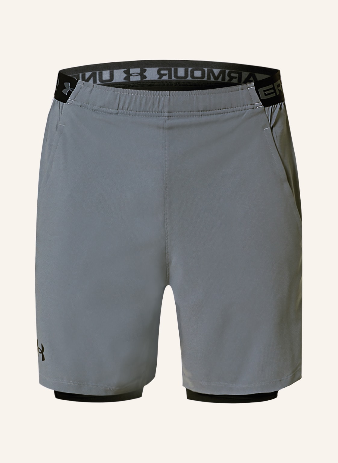 Image of Under Armour 2-In-1-Trainingsshorts Vanish grau
