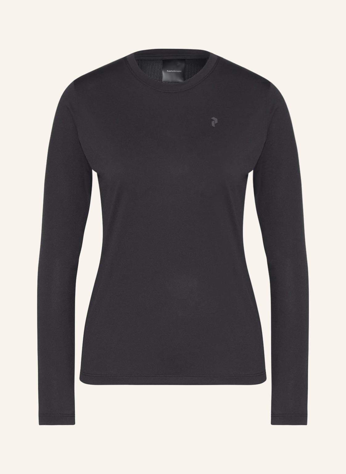 Image of Peak Performance Longsleeve Alum Light Mit Mesh schwarz